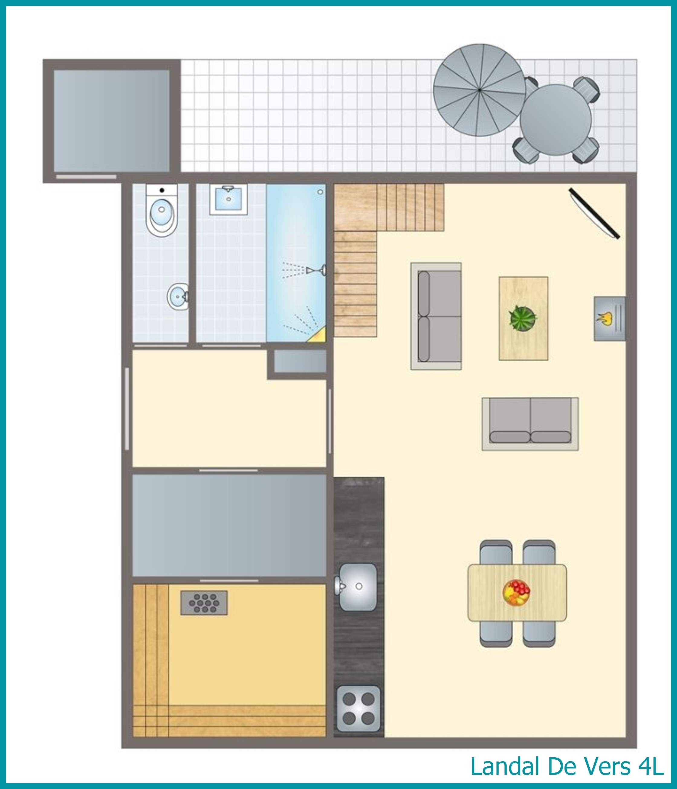 4-person country house 4L at De Vers