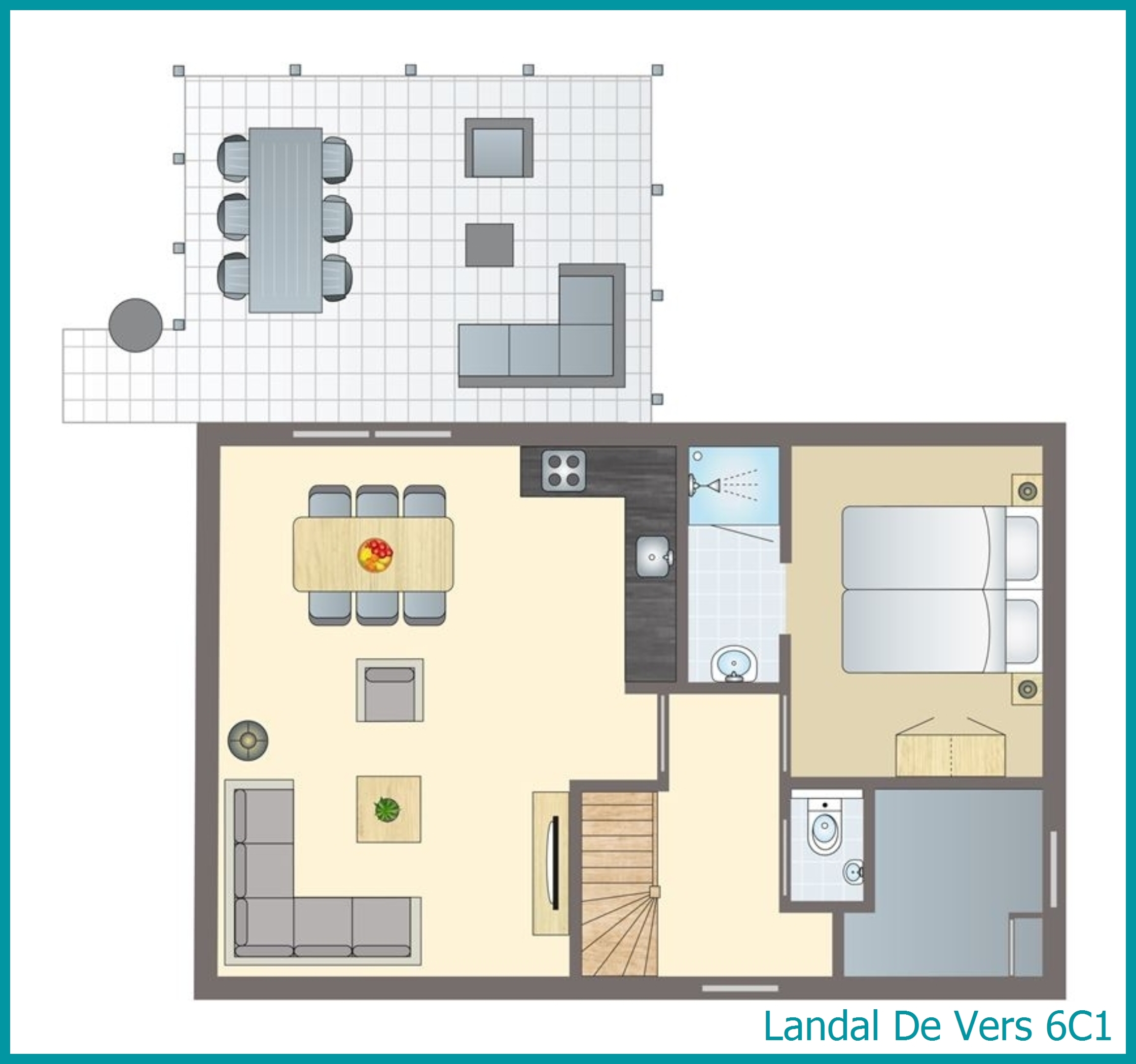 6-person bungalow 6C1 at De Vers