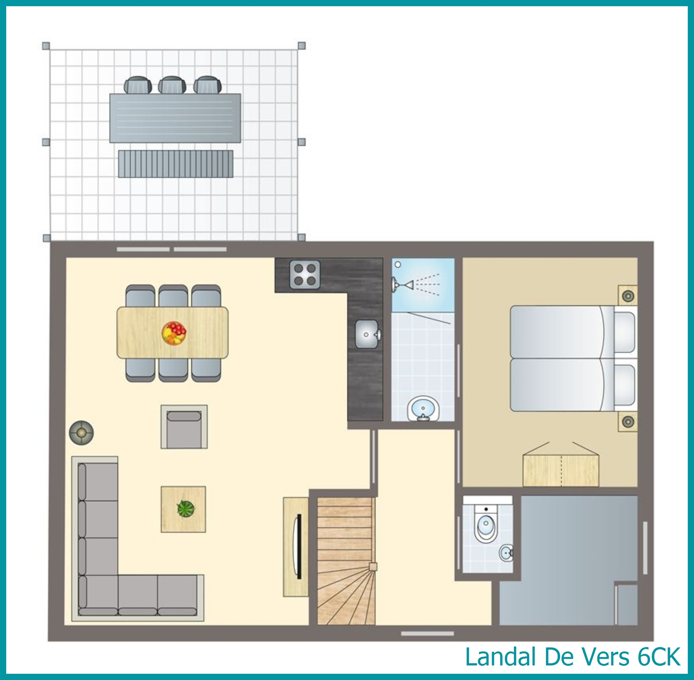 6-person childrens bungalow 6CK at De Vers