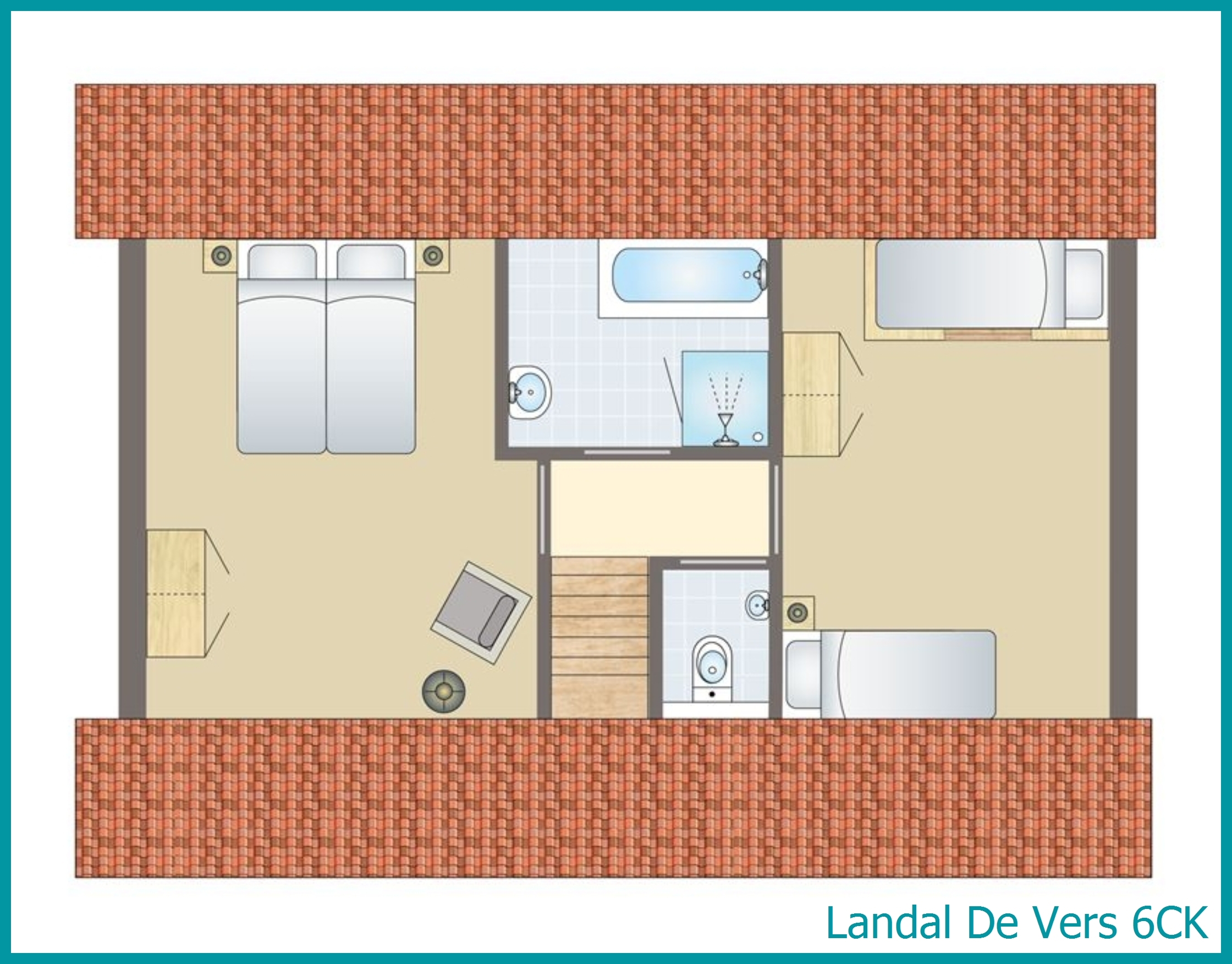 6-person childrens bungalow 6CK at De Vers