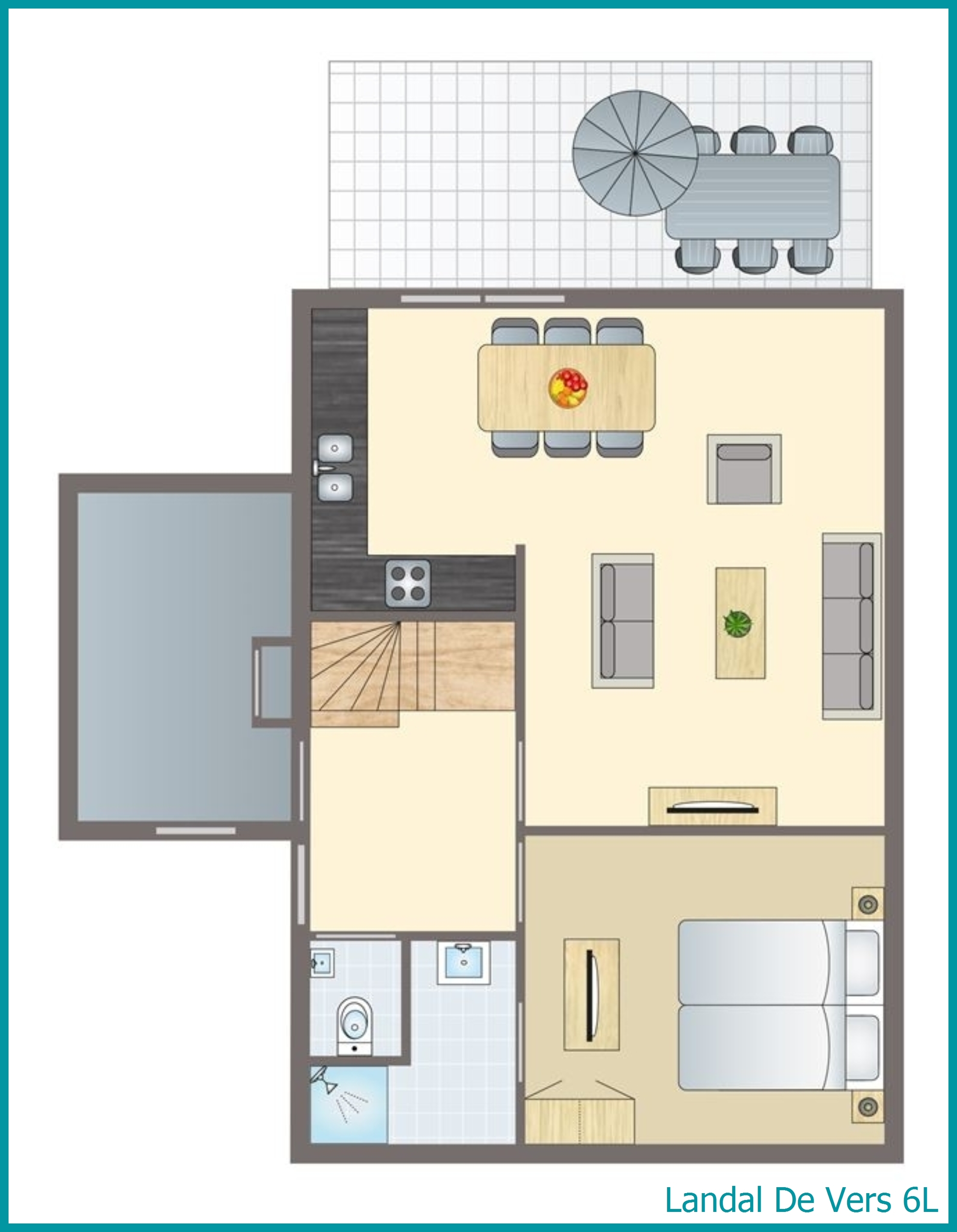 6-person bungalow 6L at De Vers