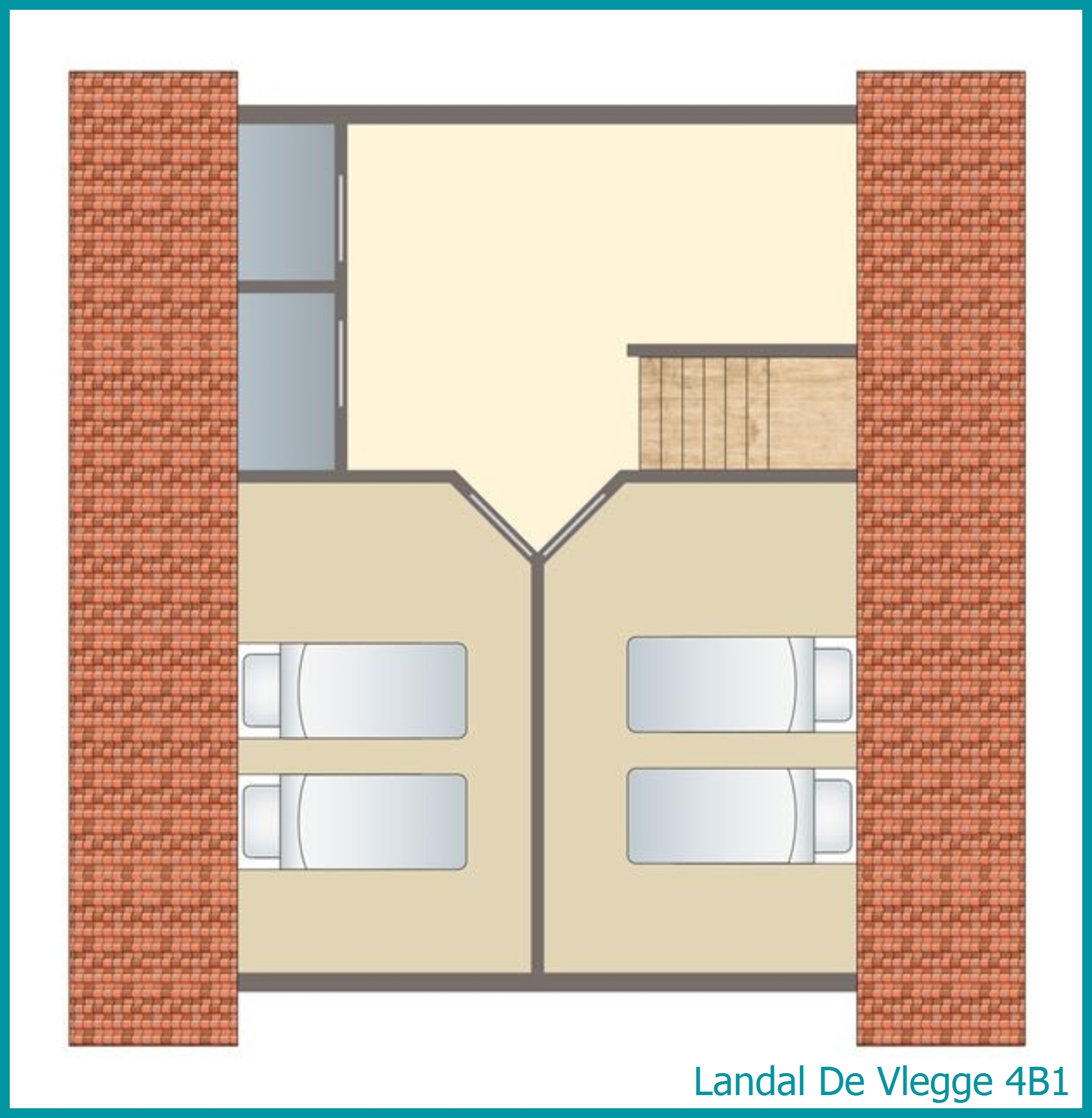 4-person bungalow 4B1 at De Vlegge