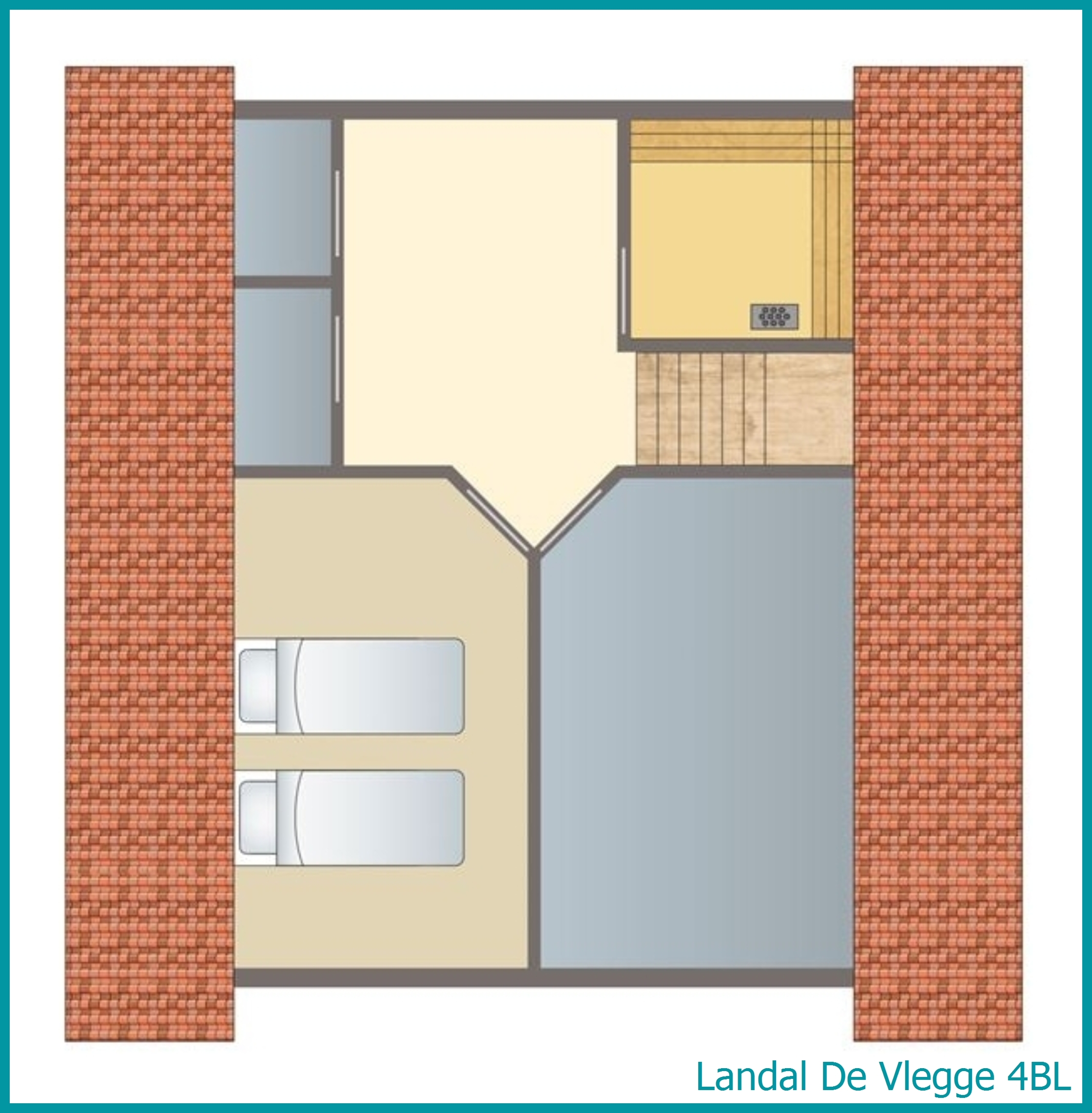 4-person bungalow 4BL at De Vlegge