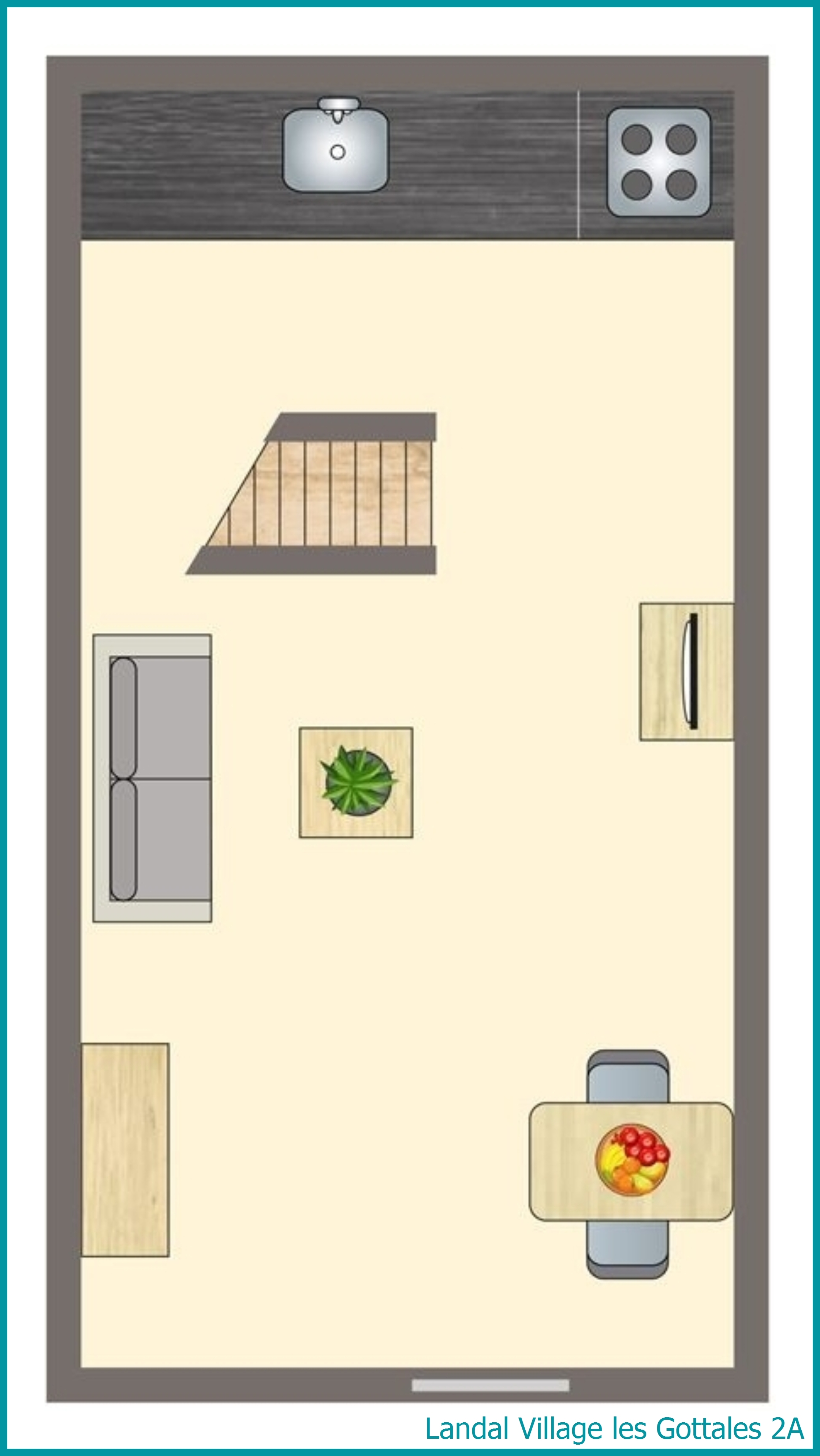 2-person bungalow 2A at Village les Gottales
