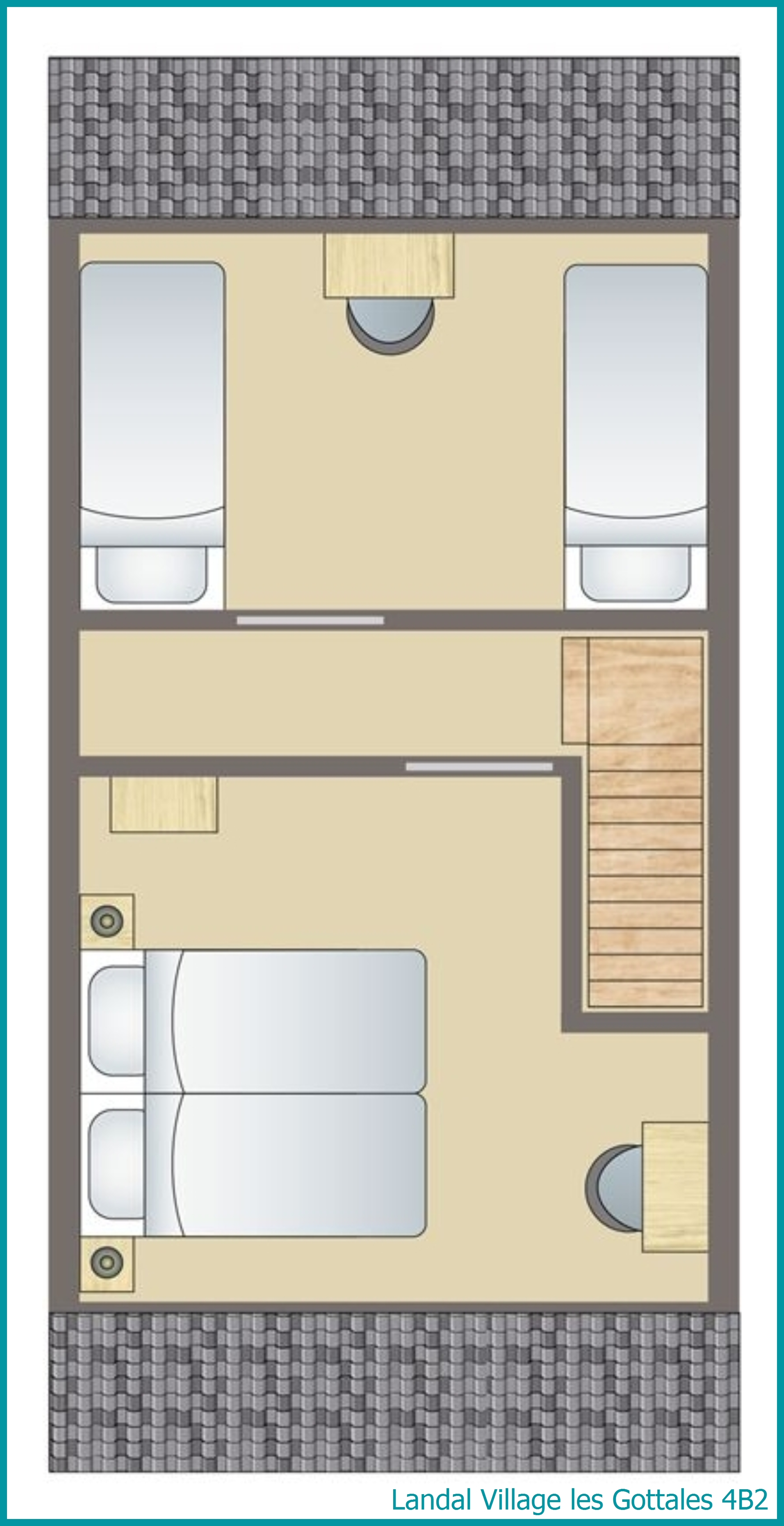4-person bungalow 4B2 at Village les Gottales