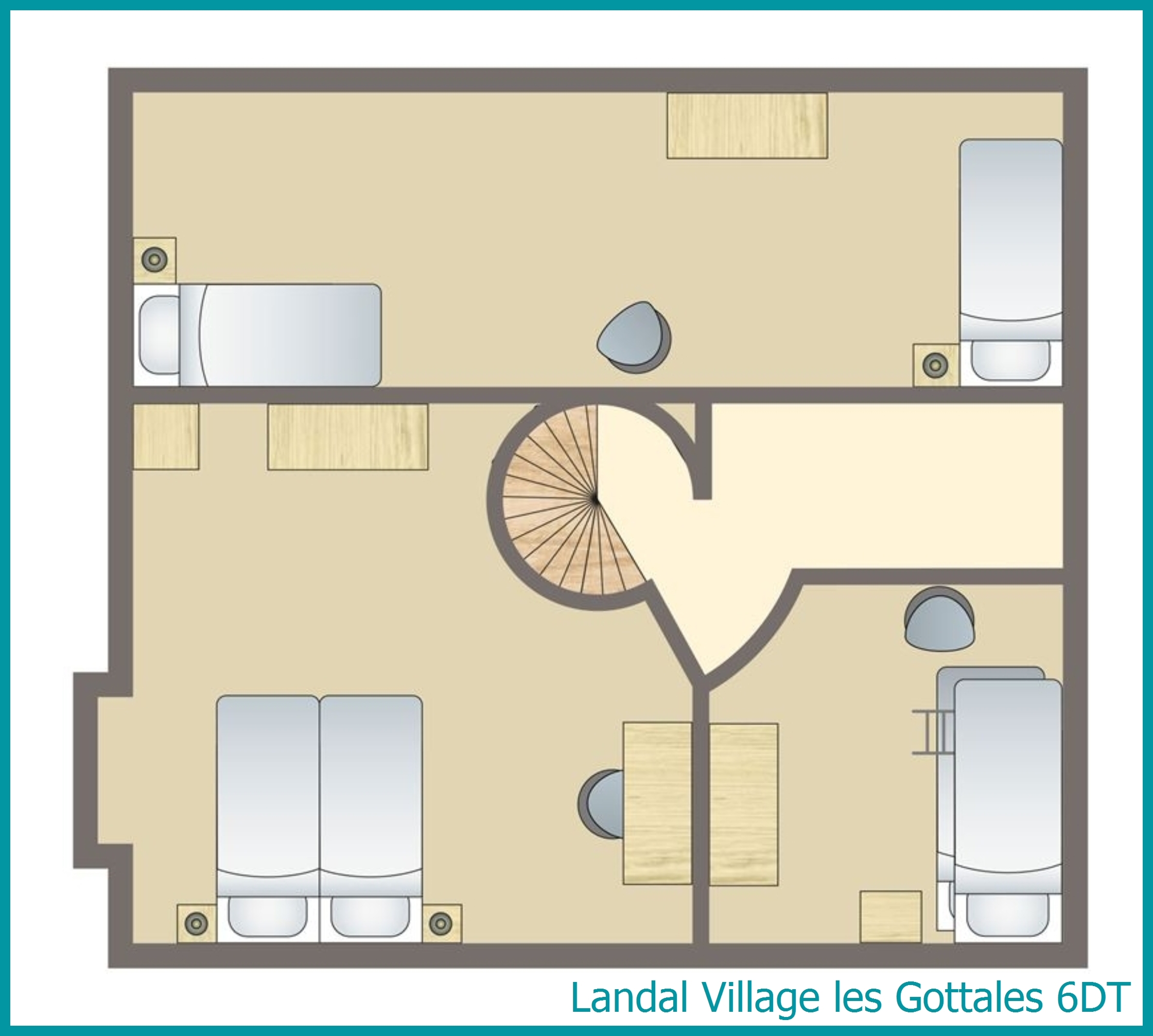 6-person tower 6DT at Village les Gottales