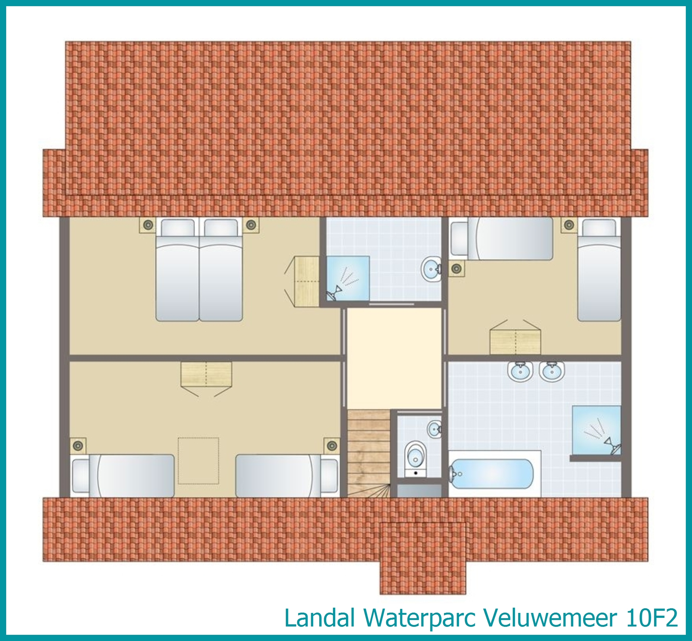 10-person villa 10F2 at Waterparc Veluwemeer