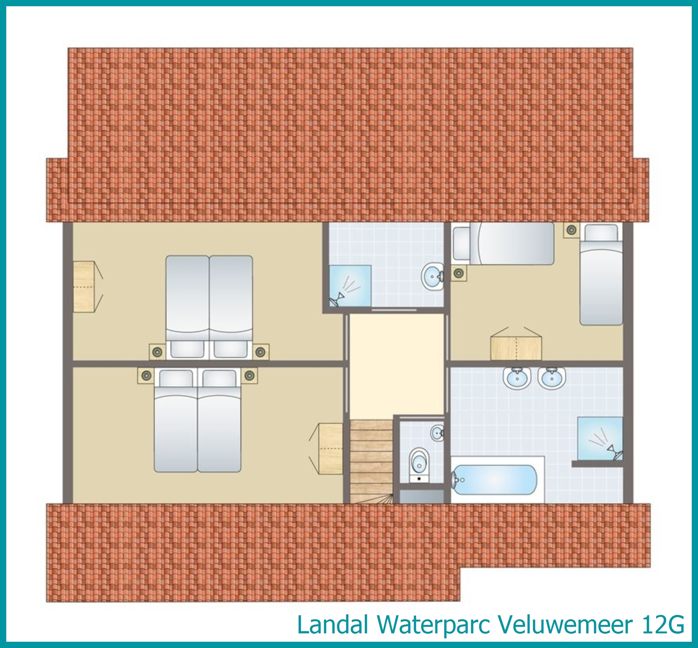 12-person villa 12G at Waterparc Veluwemeer