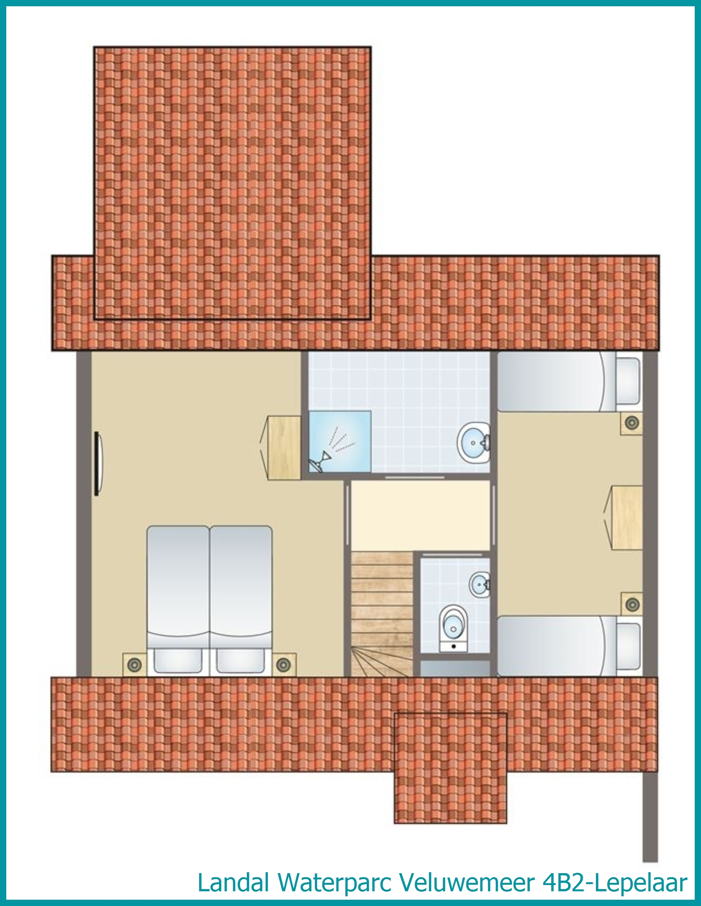 4-person bungalow 4B2-Lepelaar at Waterparc Veluwemeer