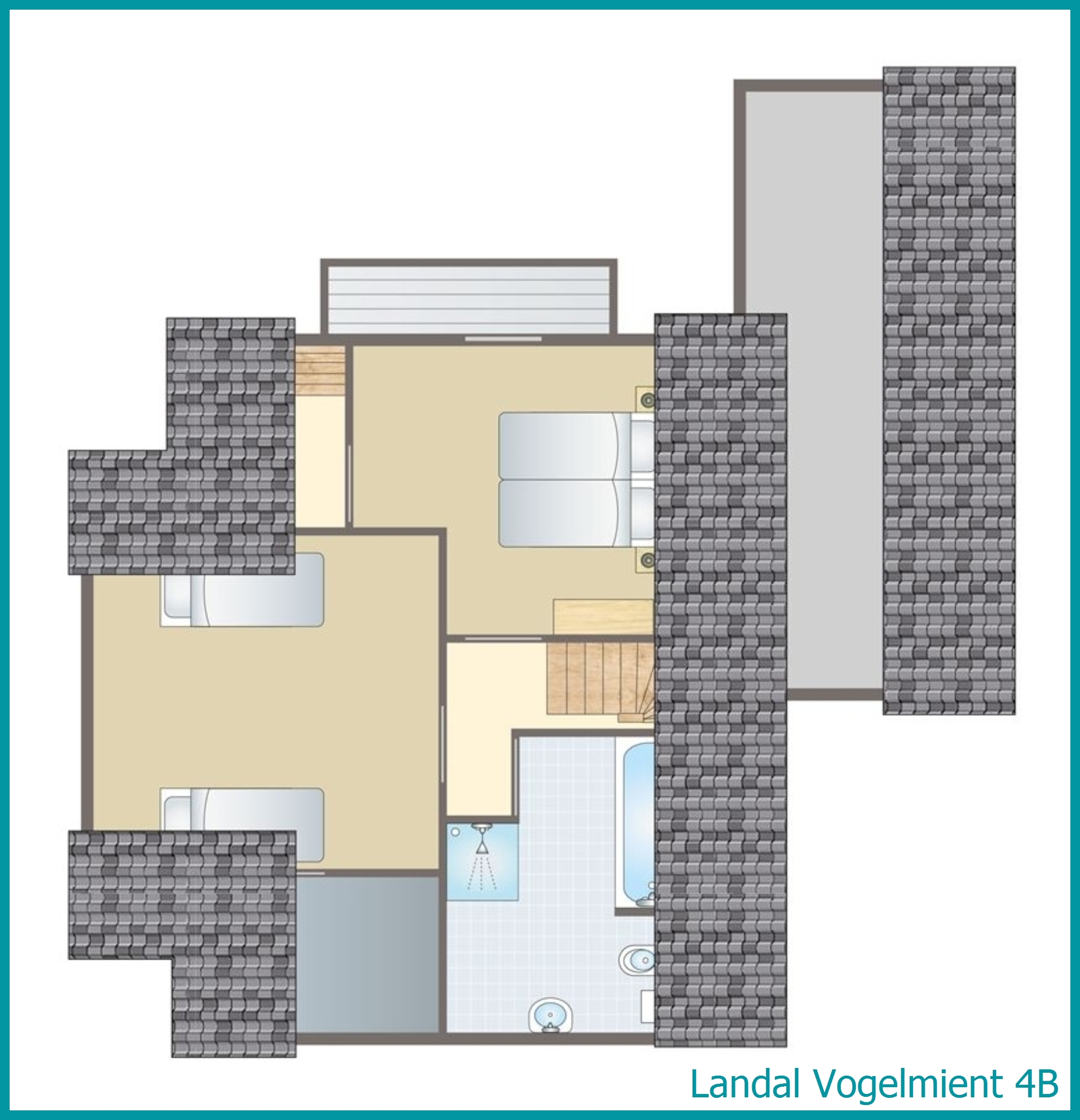 4-person villa 4B at Vogelmient