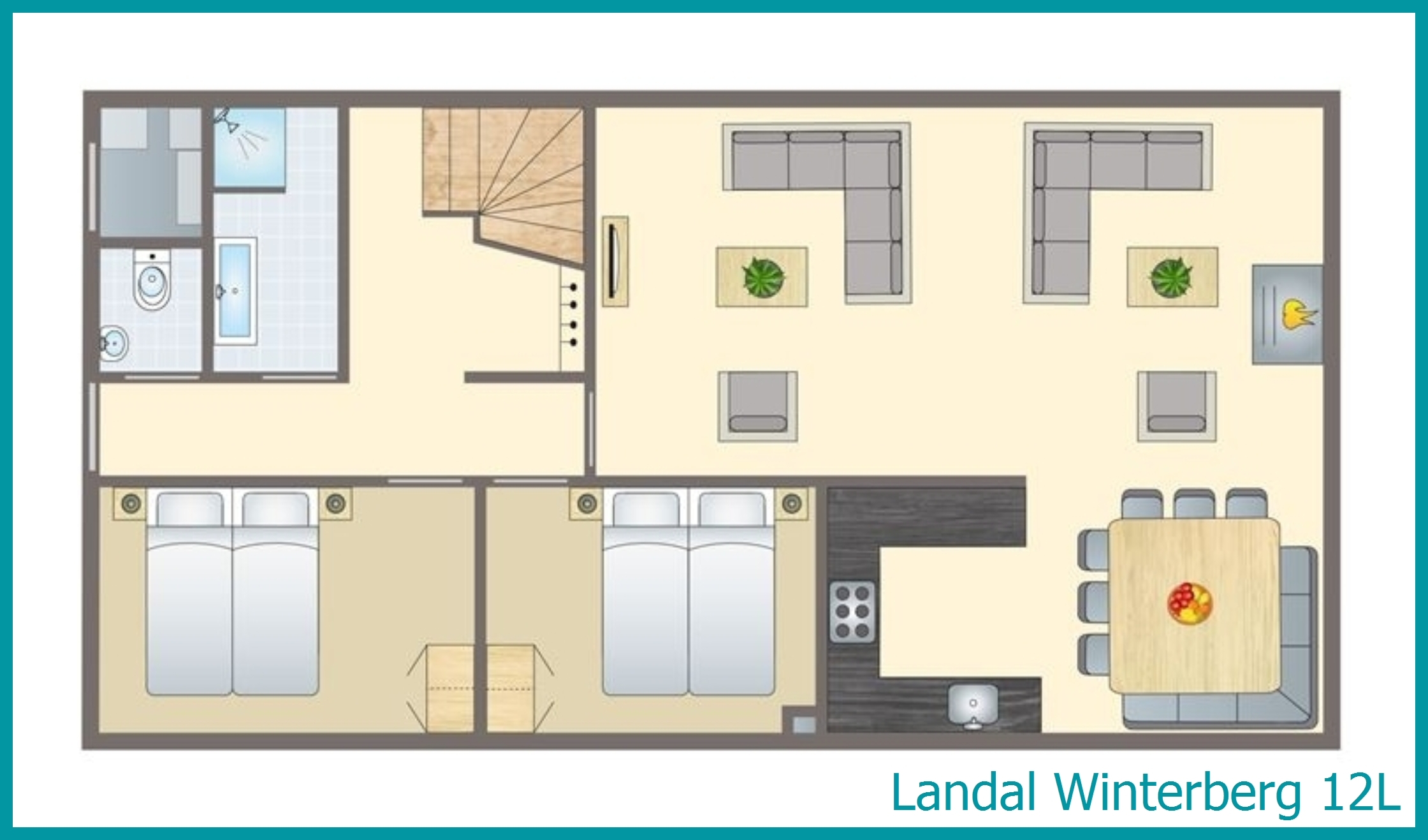 12-person bungalow 12L at Winterberg