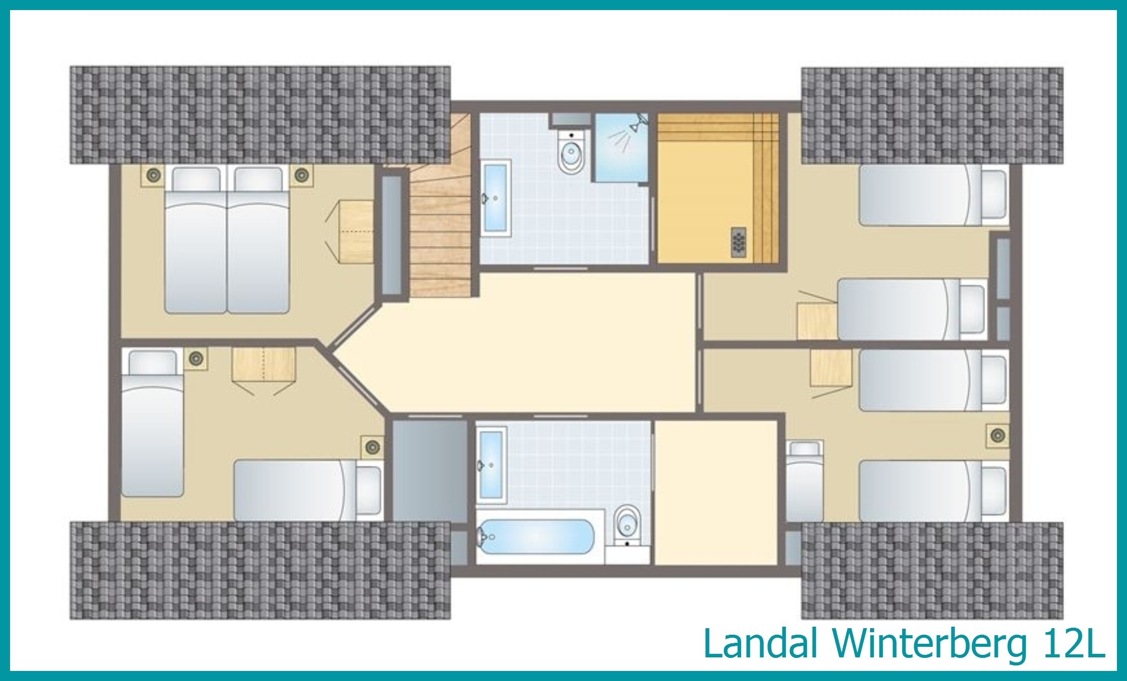 12-person bungalow 12L at Winterberg