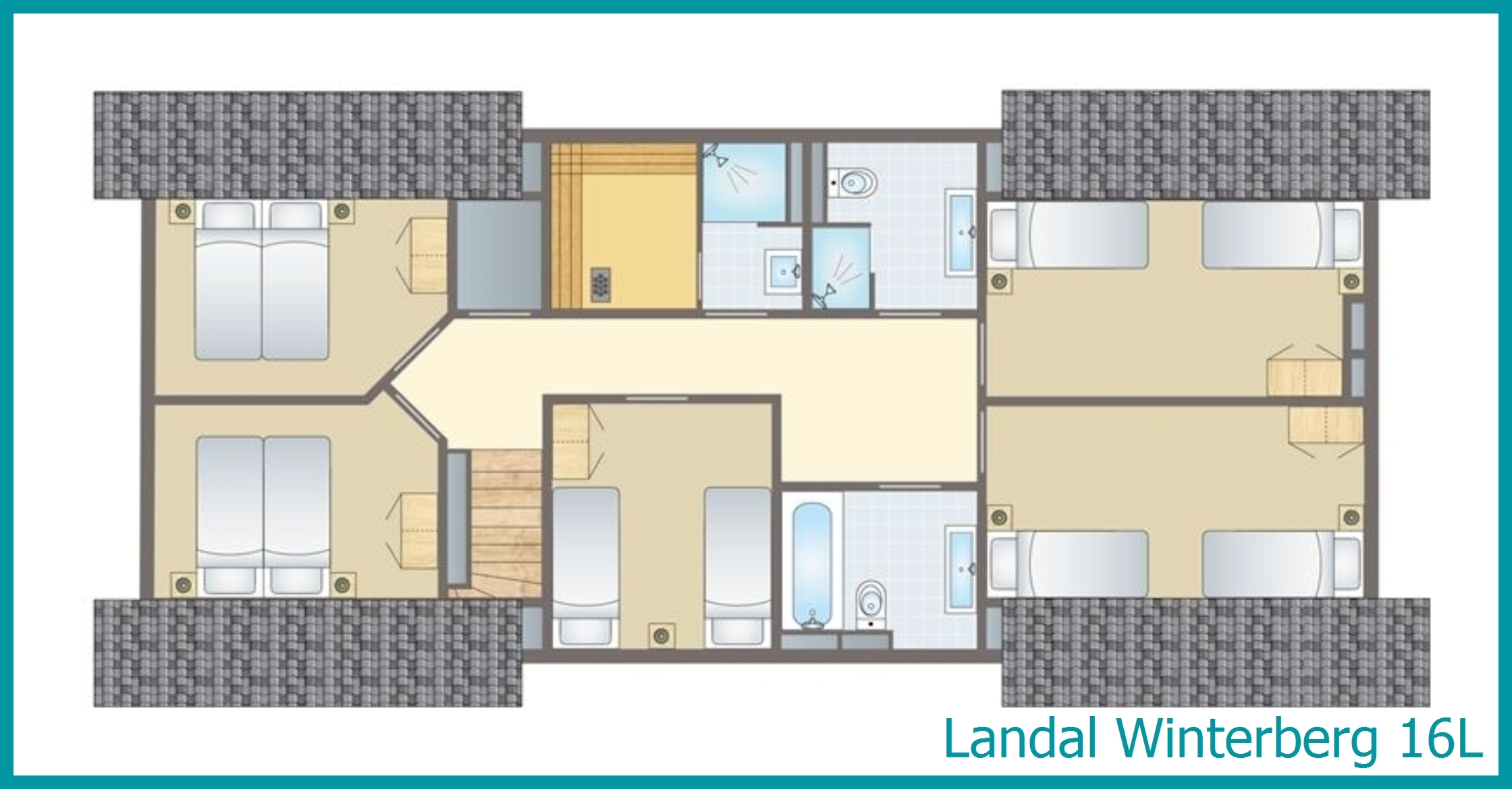 16-person bungalow 16L at Winterberg