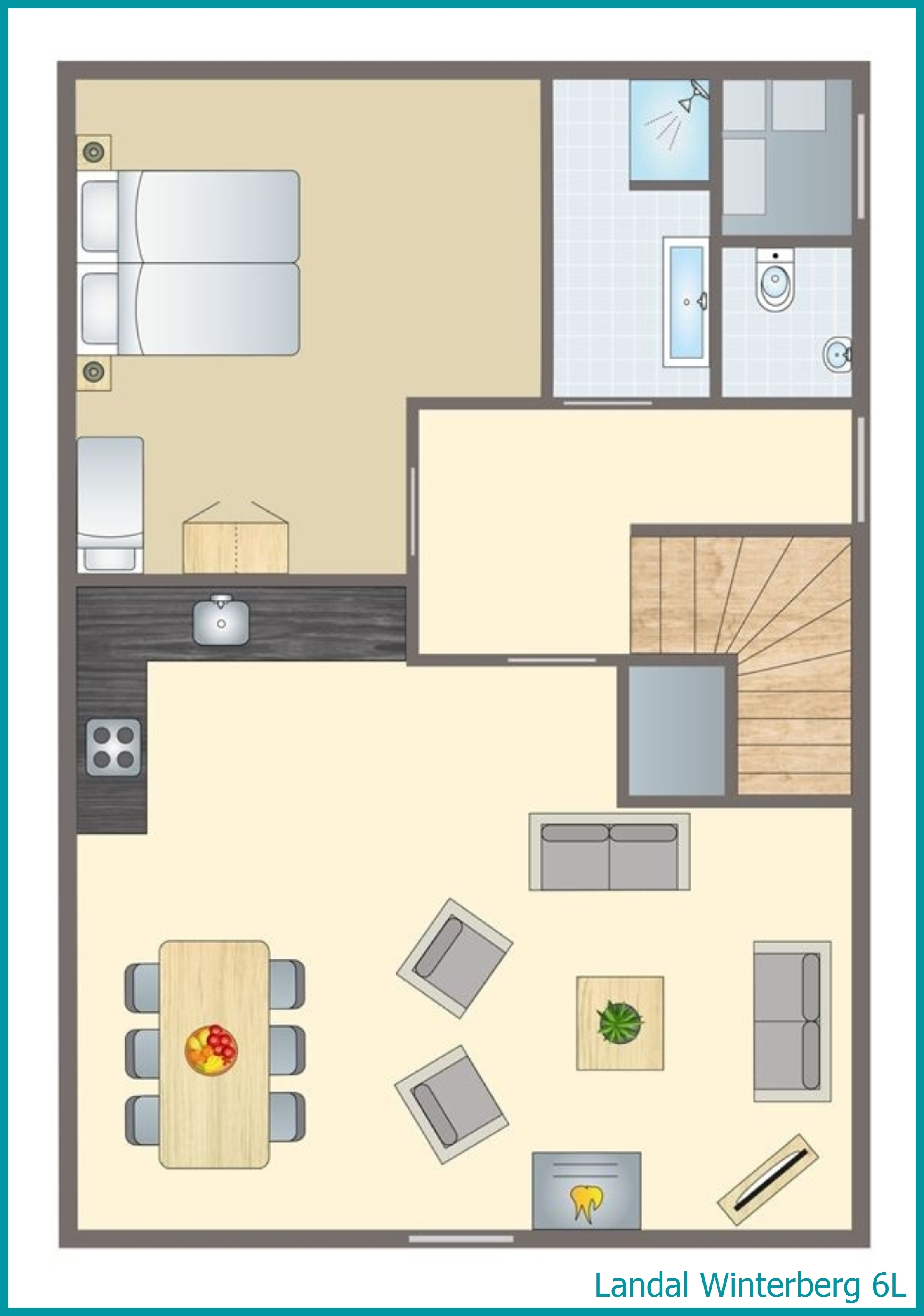 6-person bungalow 6L at Winterberg