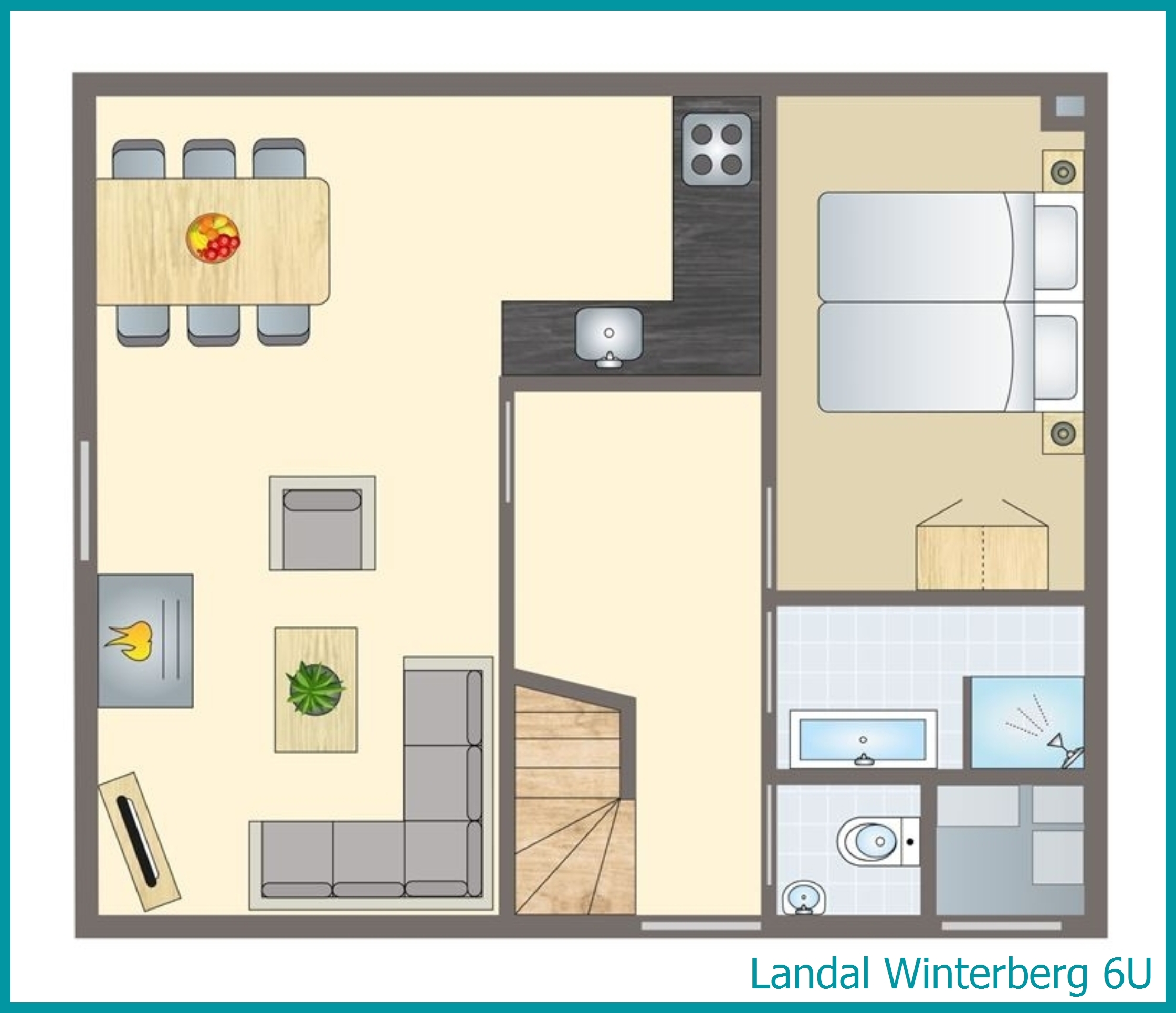 6-person bungalow 6U at Winterberg