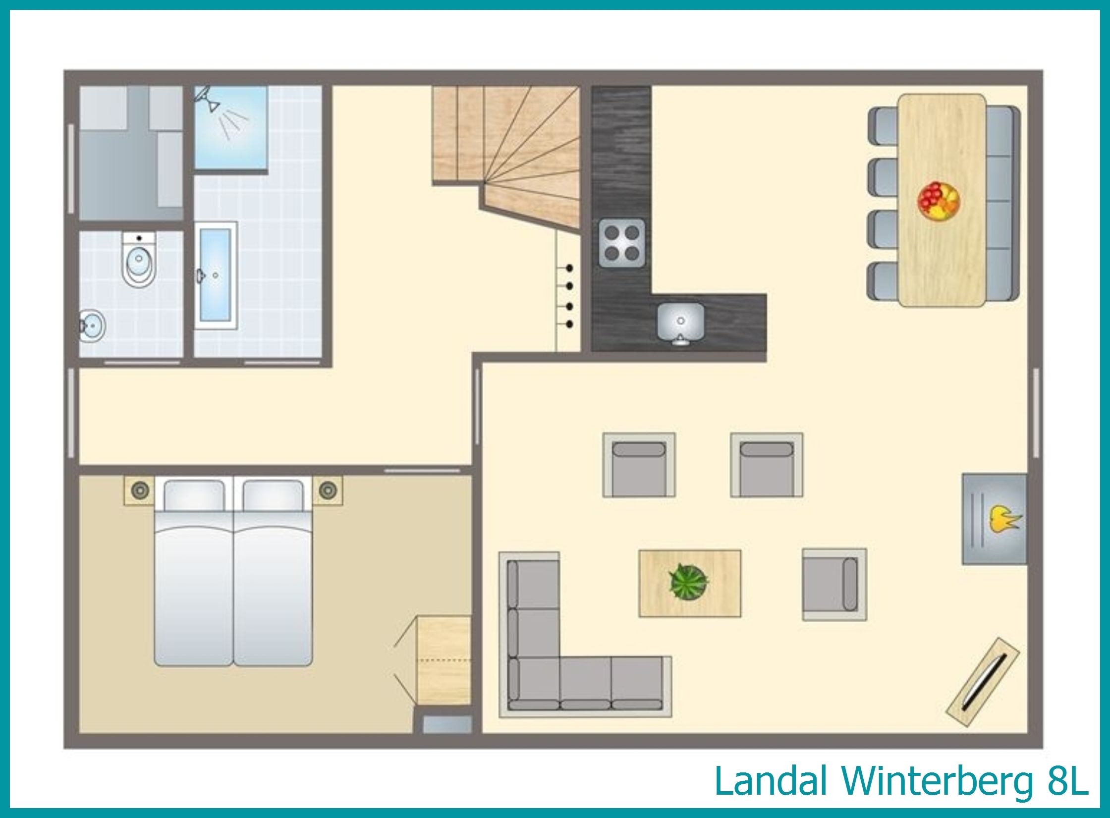 8-person bungalow 8L at Winterberg