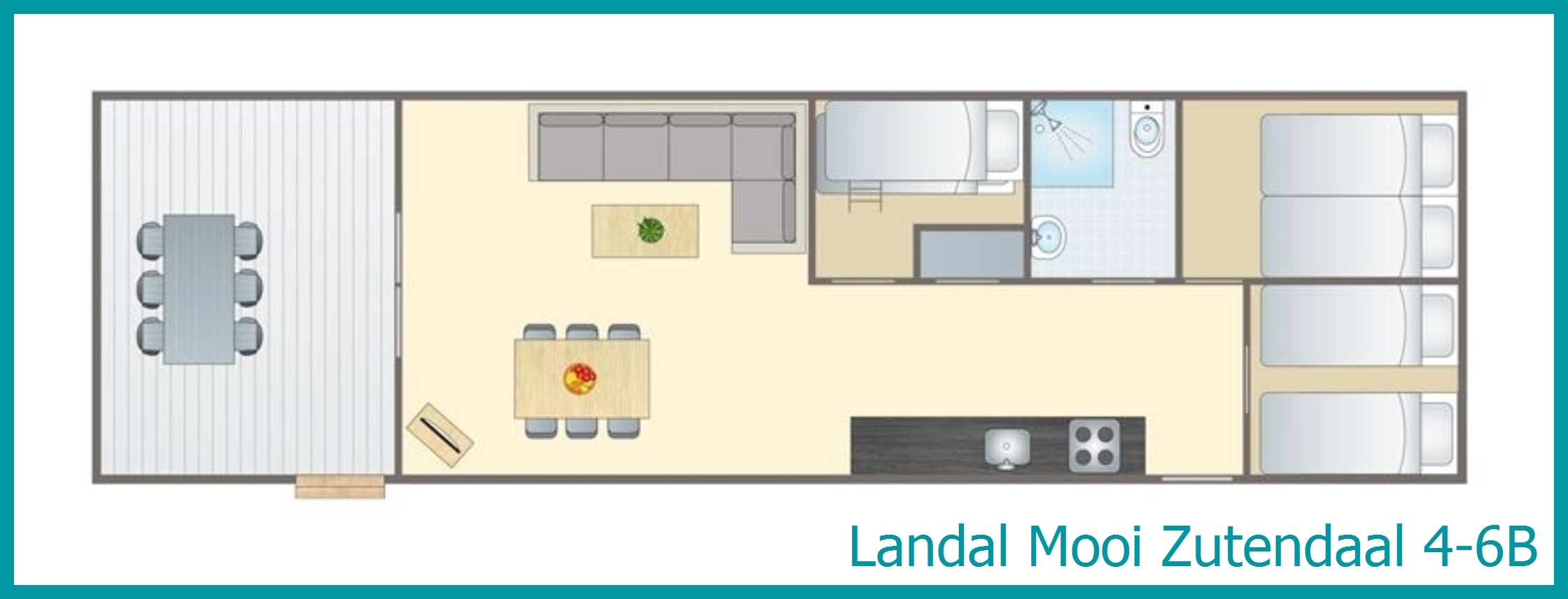4-6-person chalet 4-6B at Mooi Zutendaal