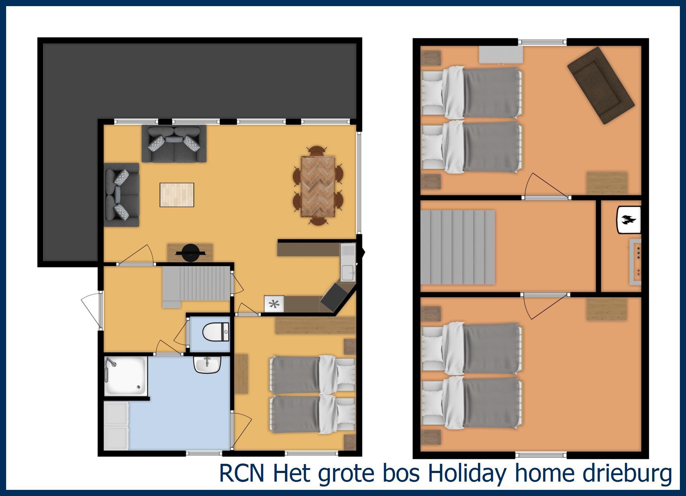 Bungalow Holiday home drieburg at Het Grote Bos