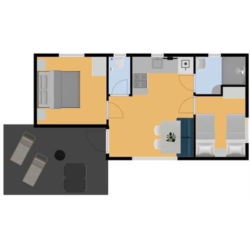 Childrens mobile home Mobile home Palourde - 4PEV+ZZ at Port l'Epine