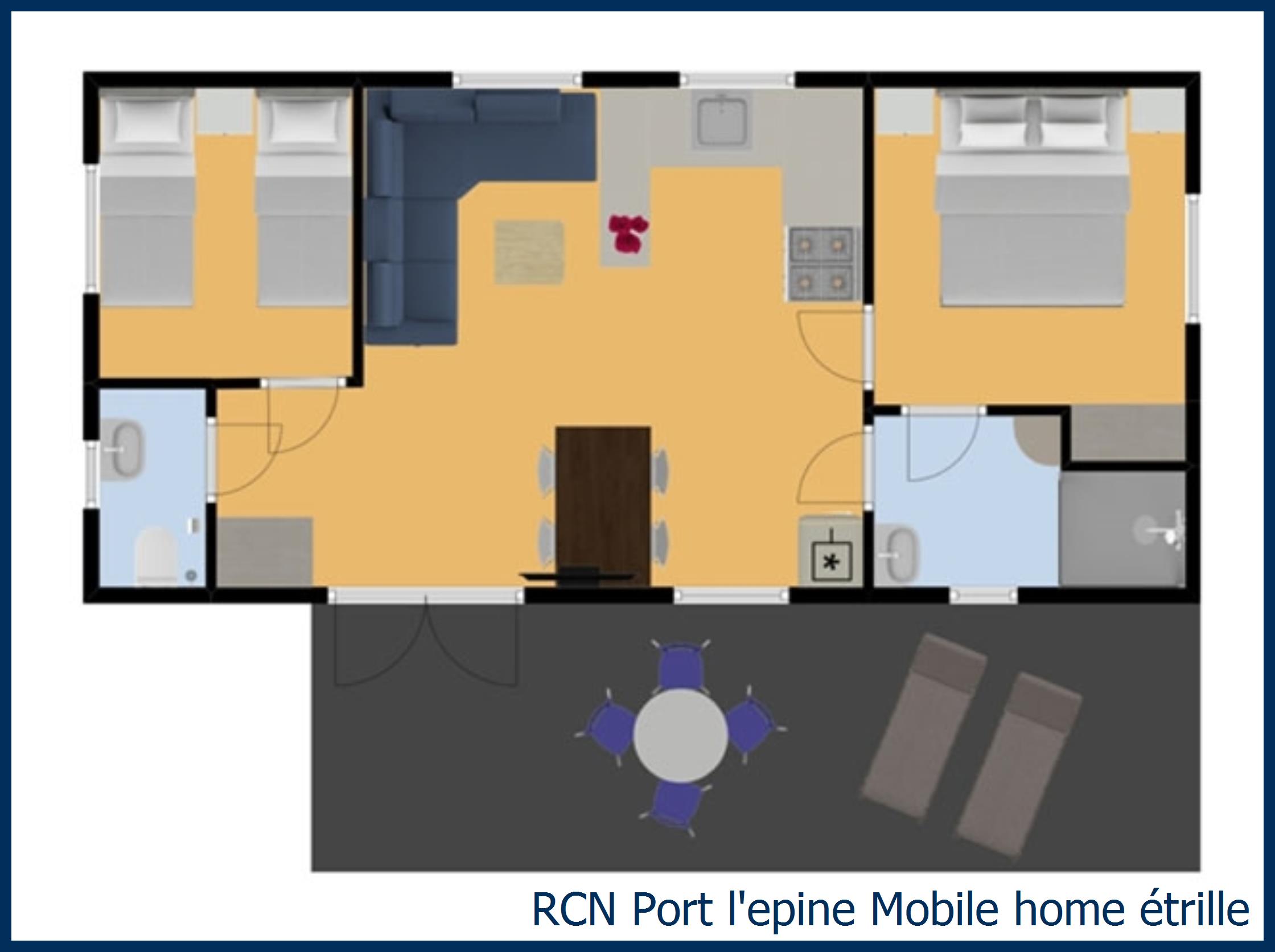 Childrens mobile home Mobile home étrille at Port l'Epine