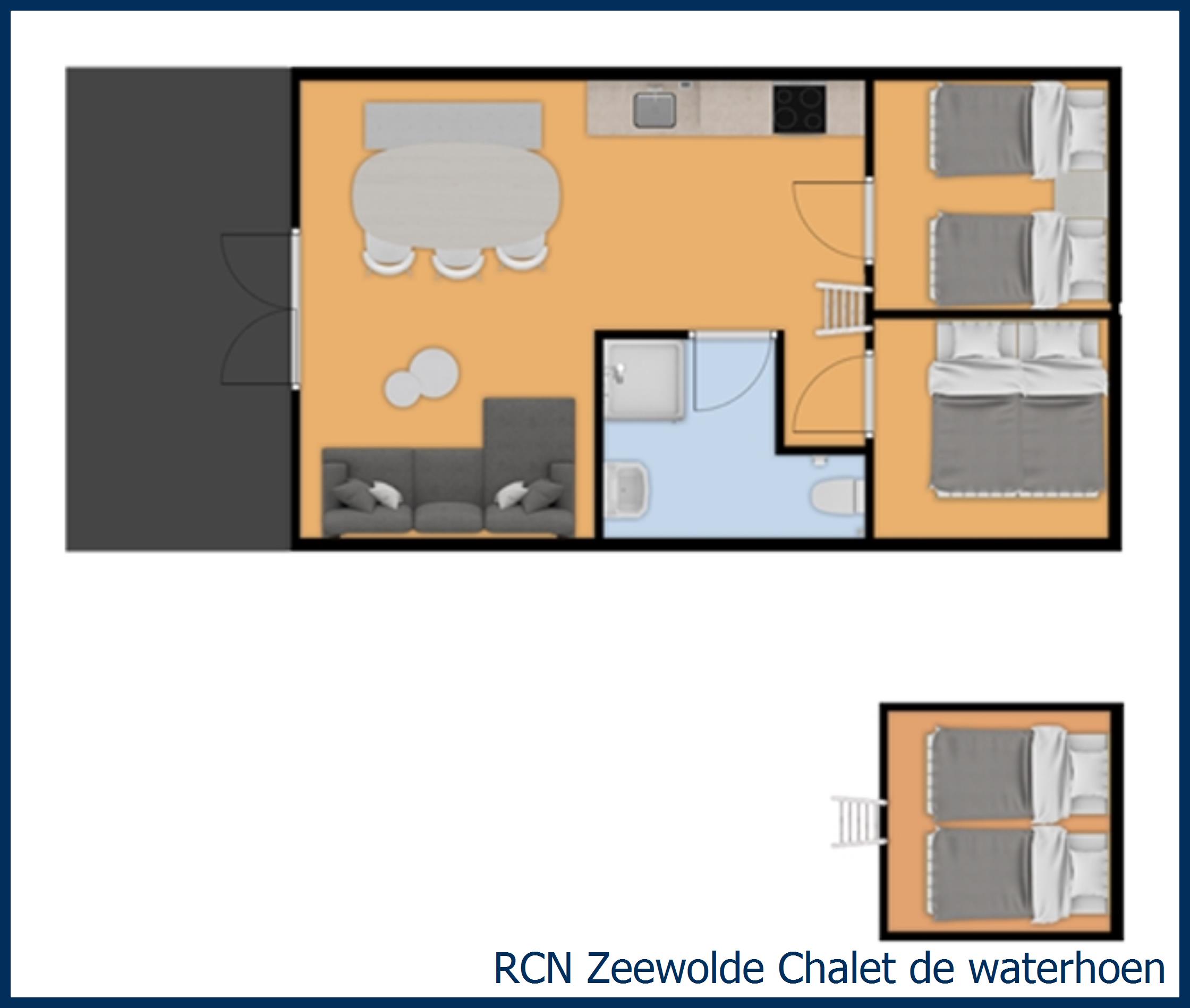 Chalet de waterhoen at Zeewolde