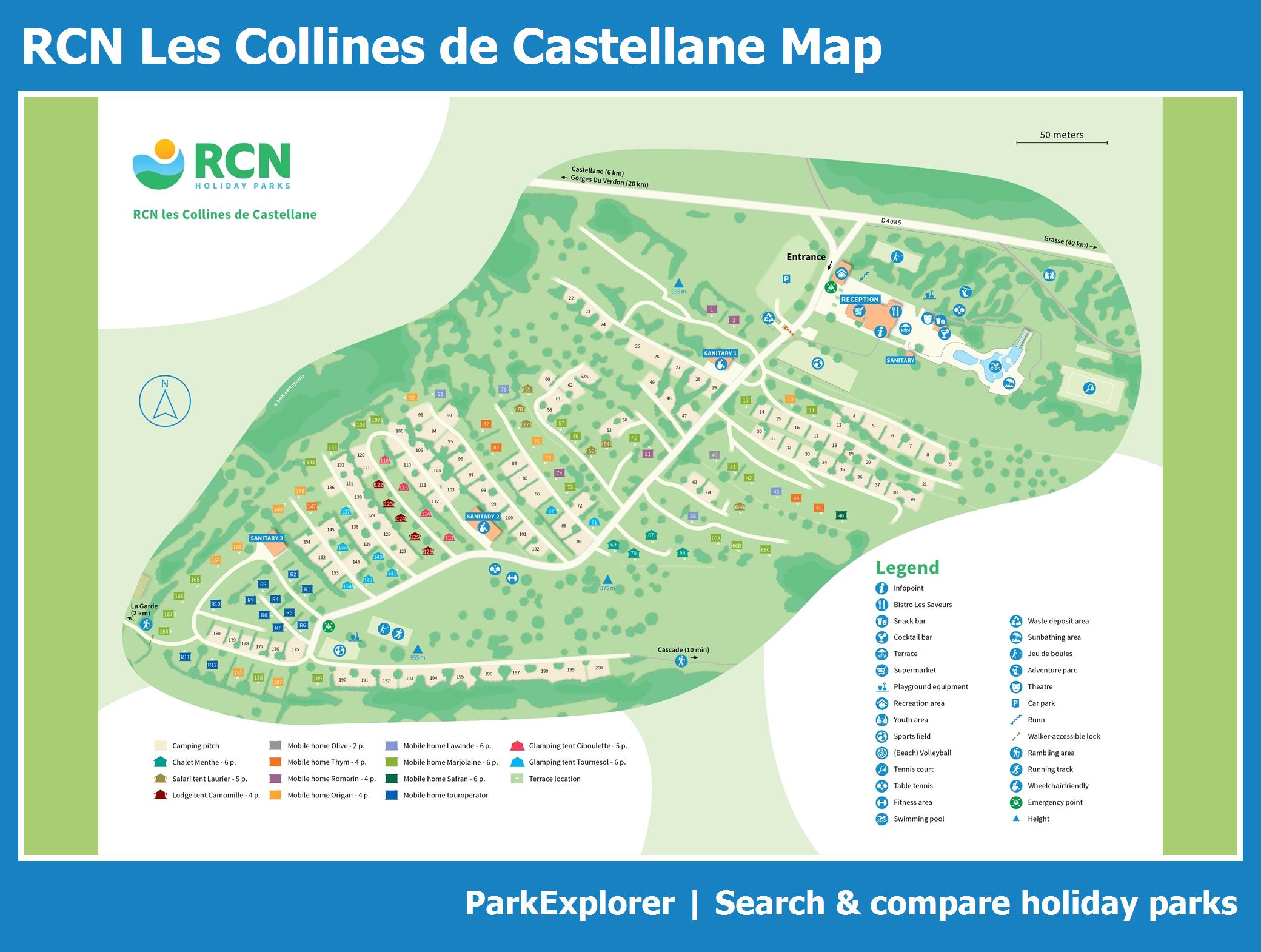 Map RCN Les Collines de Castellane