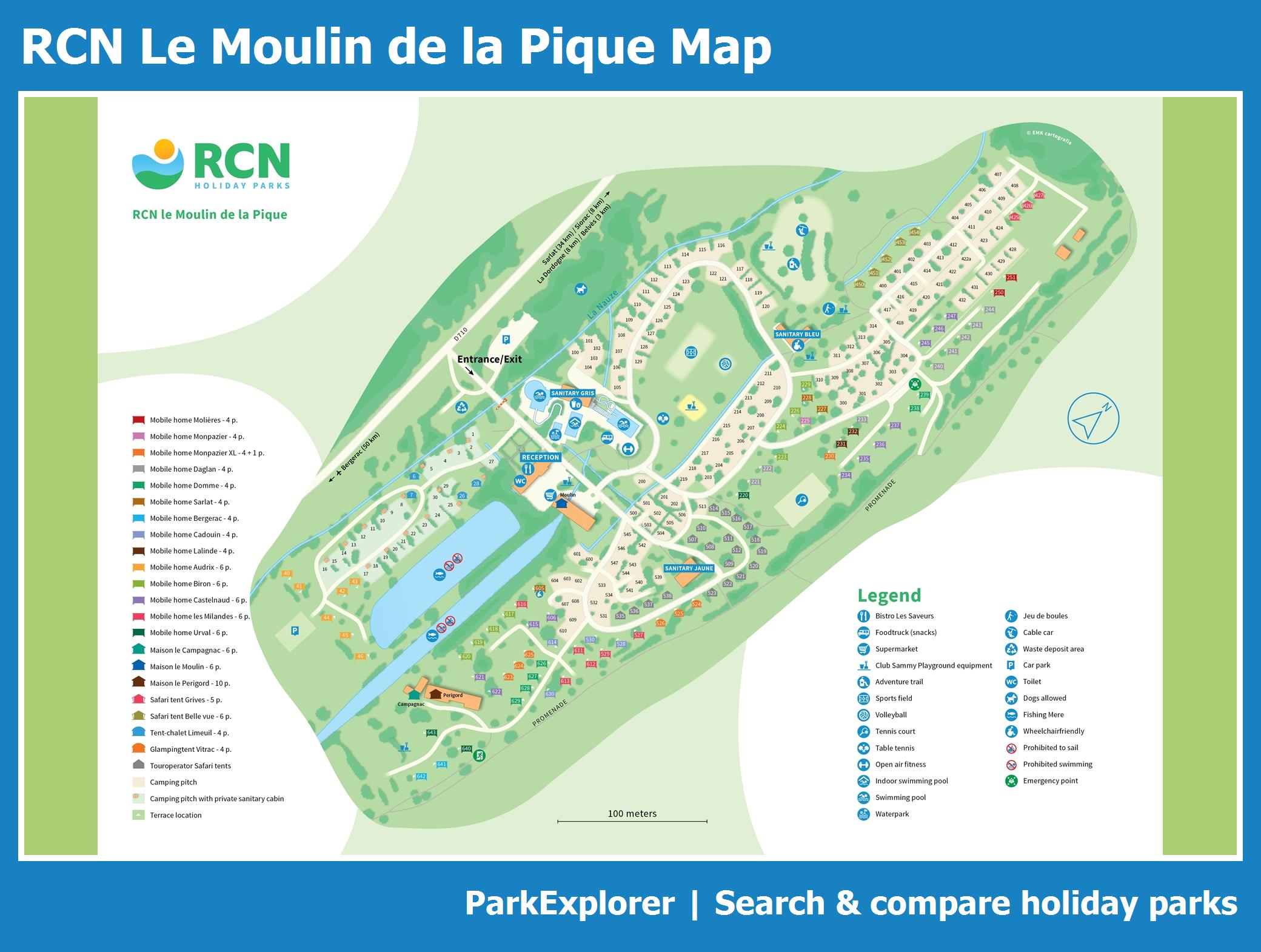 Map RCN Le Moulin de la Pique