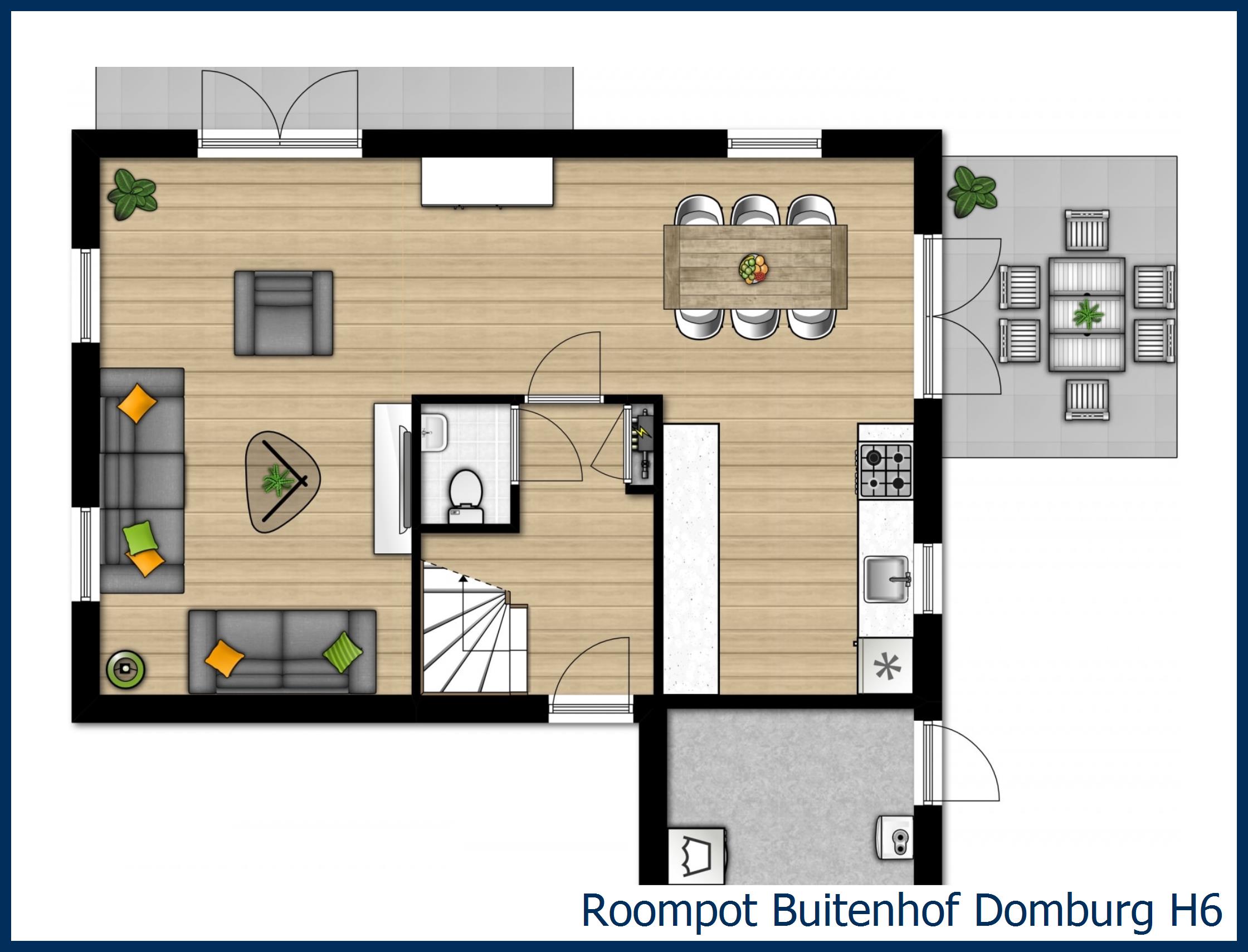 Bungalow H6 at Buitenhof Domburg