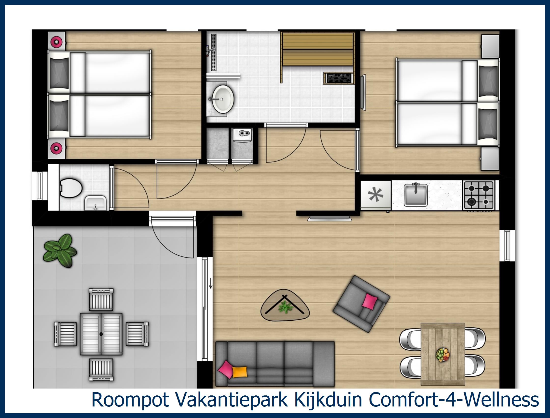 Chalet Comfort-4-Wellness at Kijkduin
