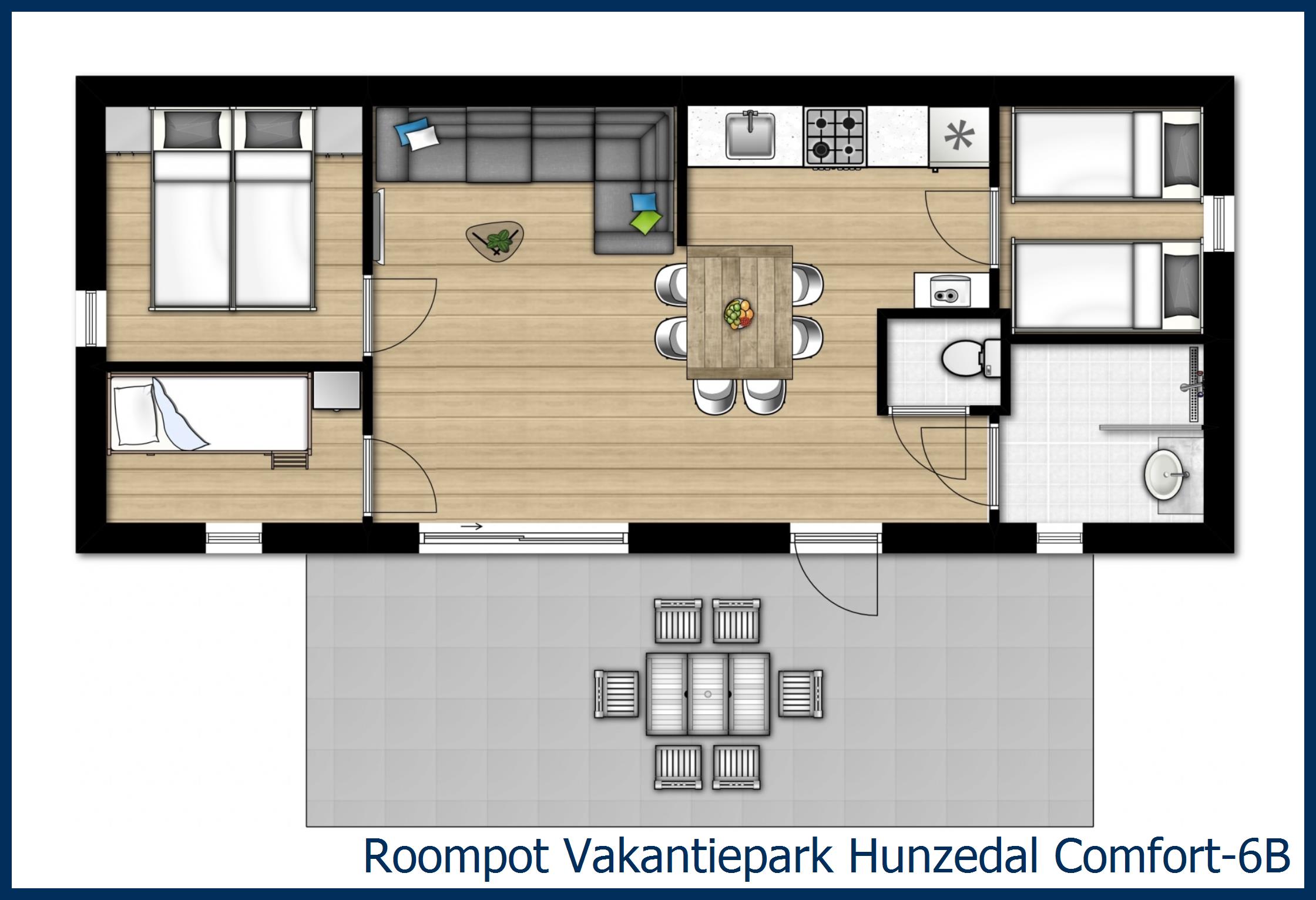Chalet Comfort-6B at Hunzedal