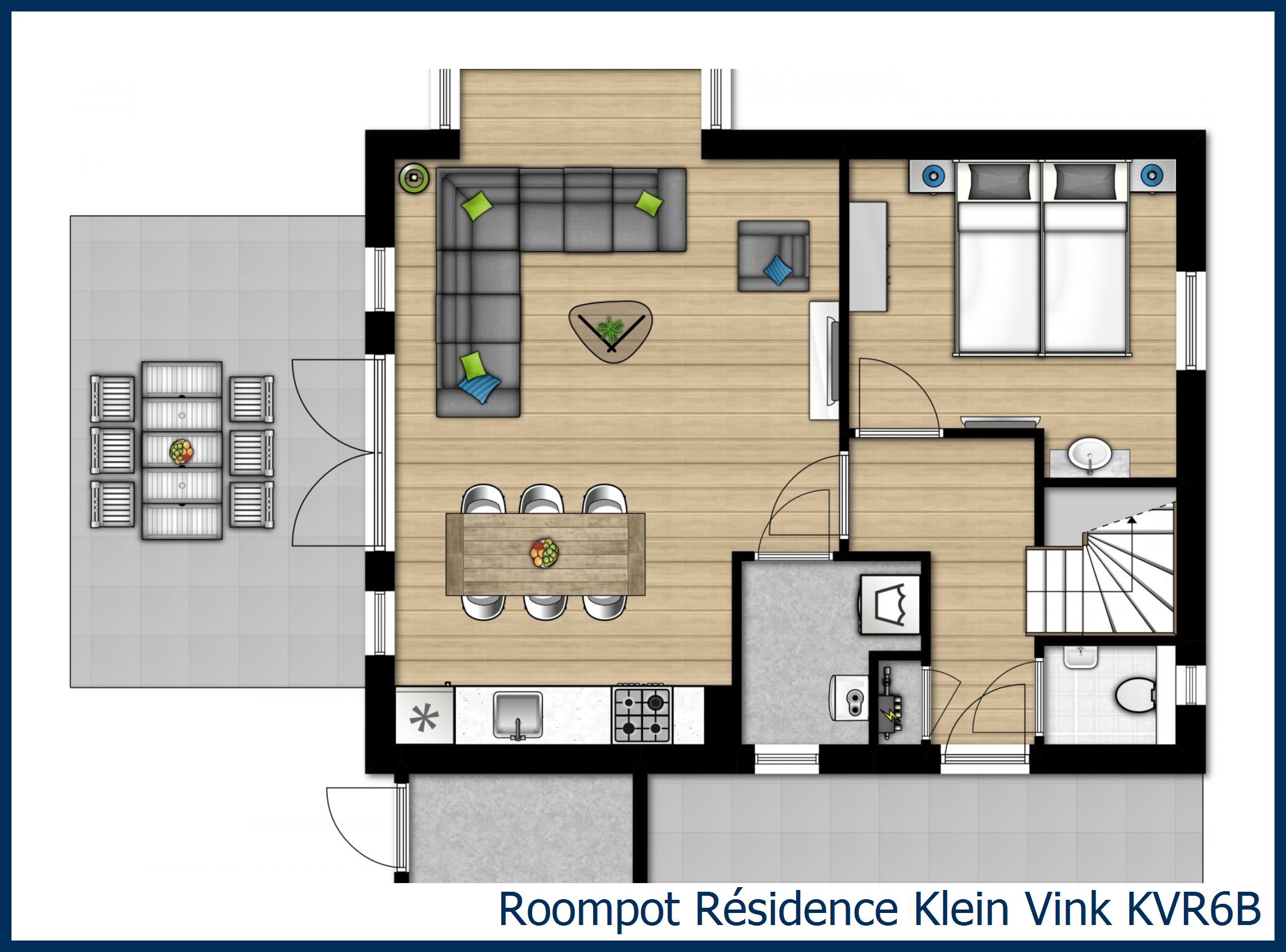 Bungalow KVR6B at Résidence Klein Vink