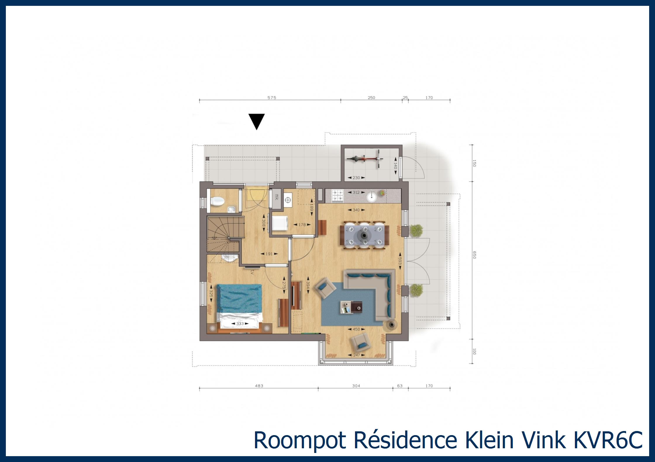 Bungalow KVR6C at Résidence Klein Vink