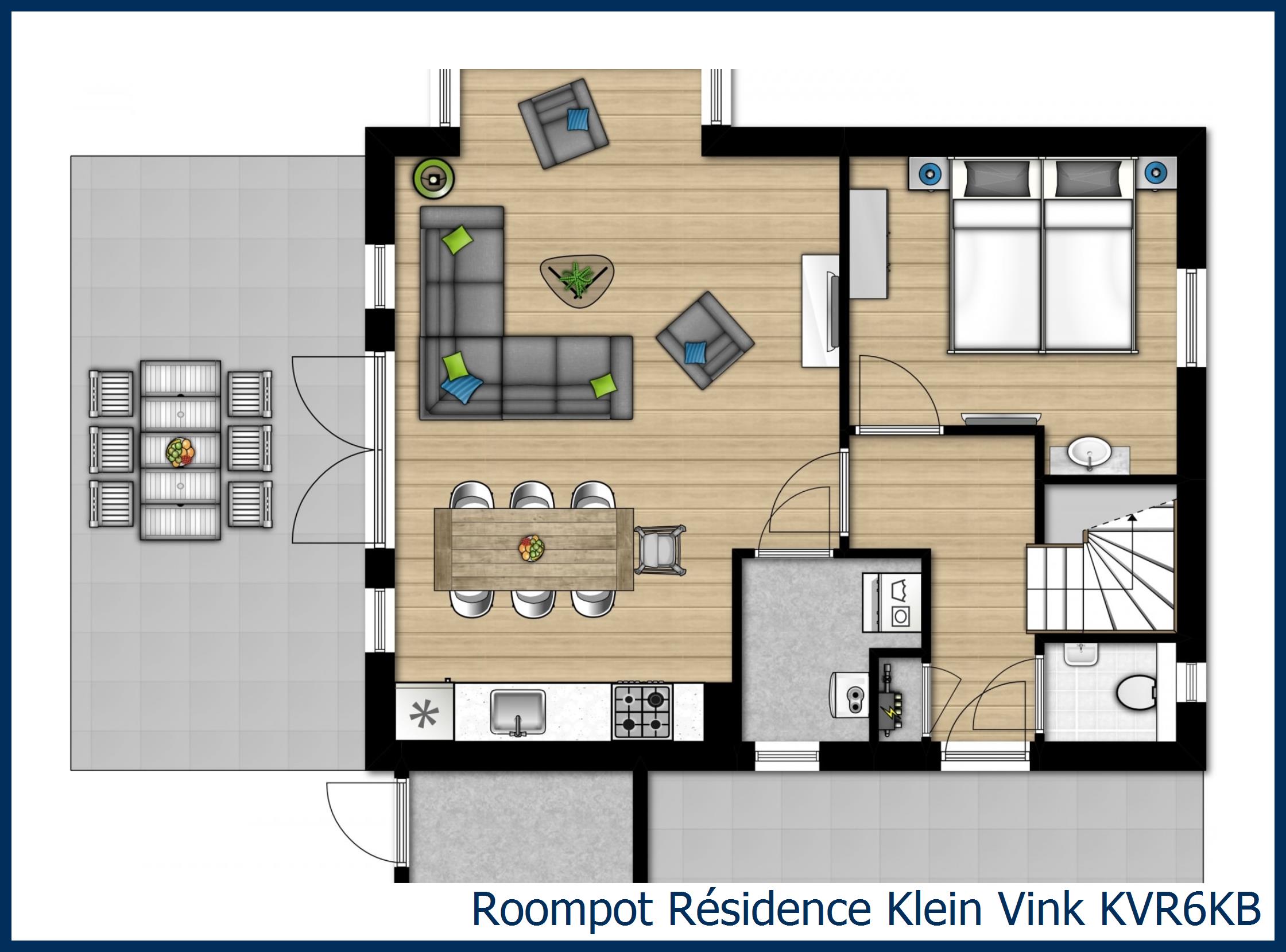 Bungalow KVR6KB at Résidence Klein Vink