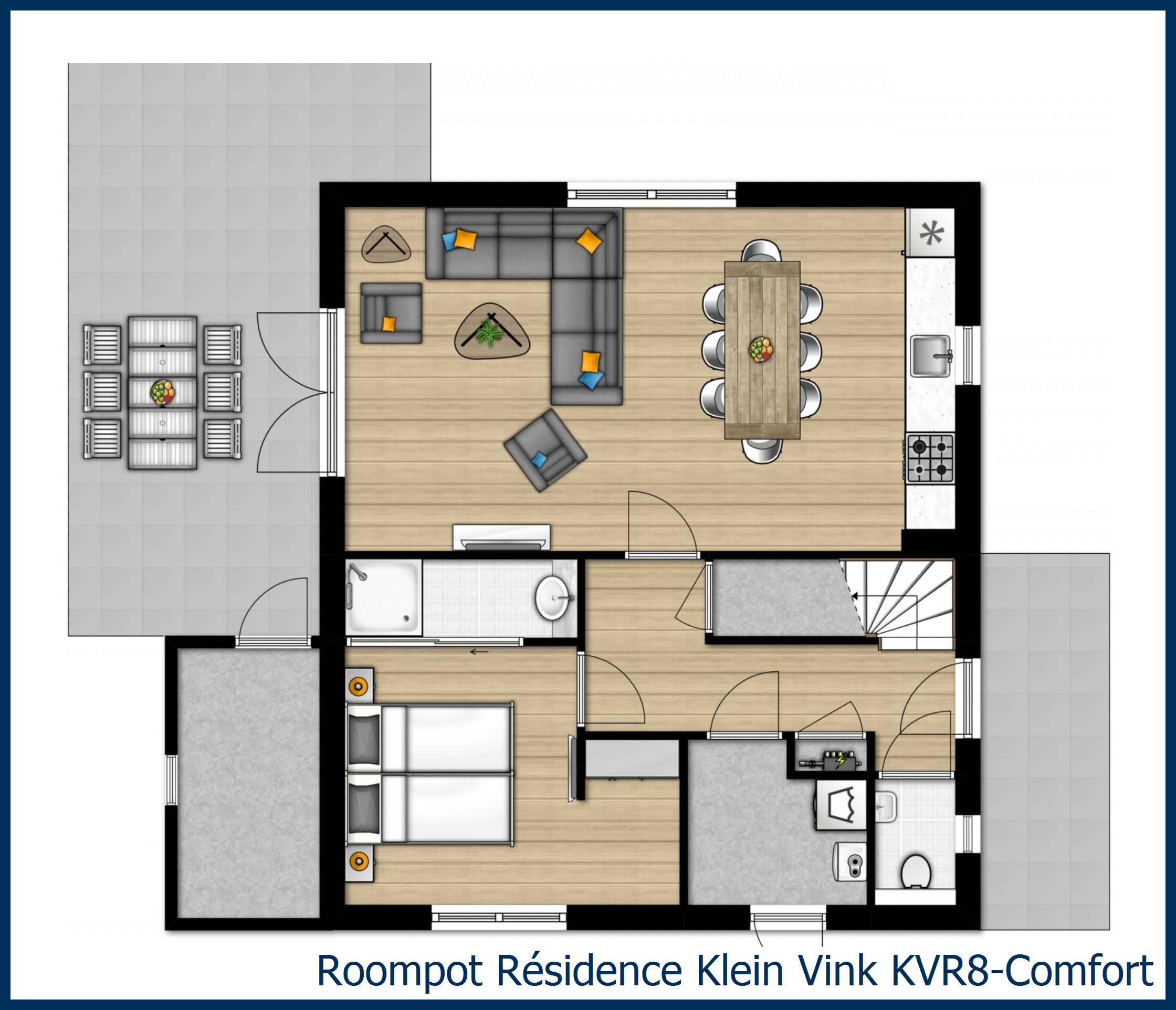 Villa KVR8-Comfort at Résidence Klein Vink