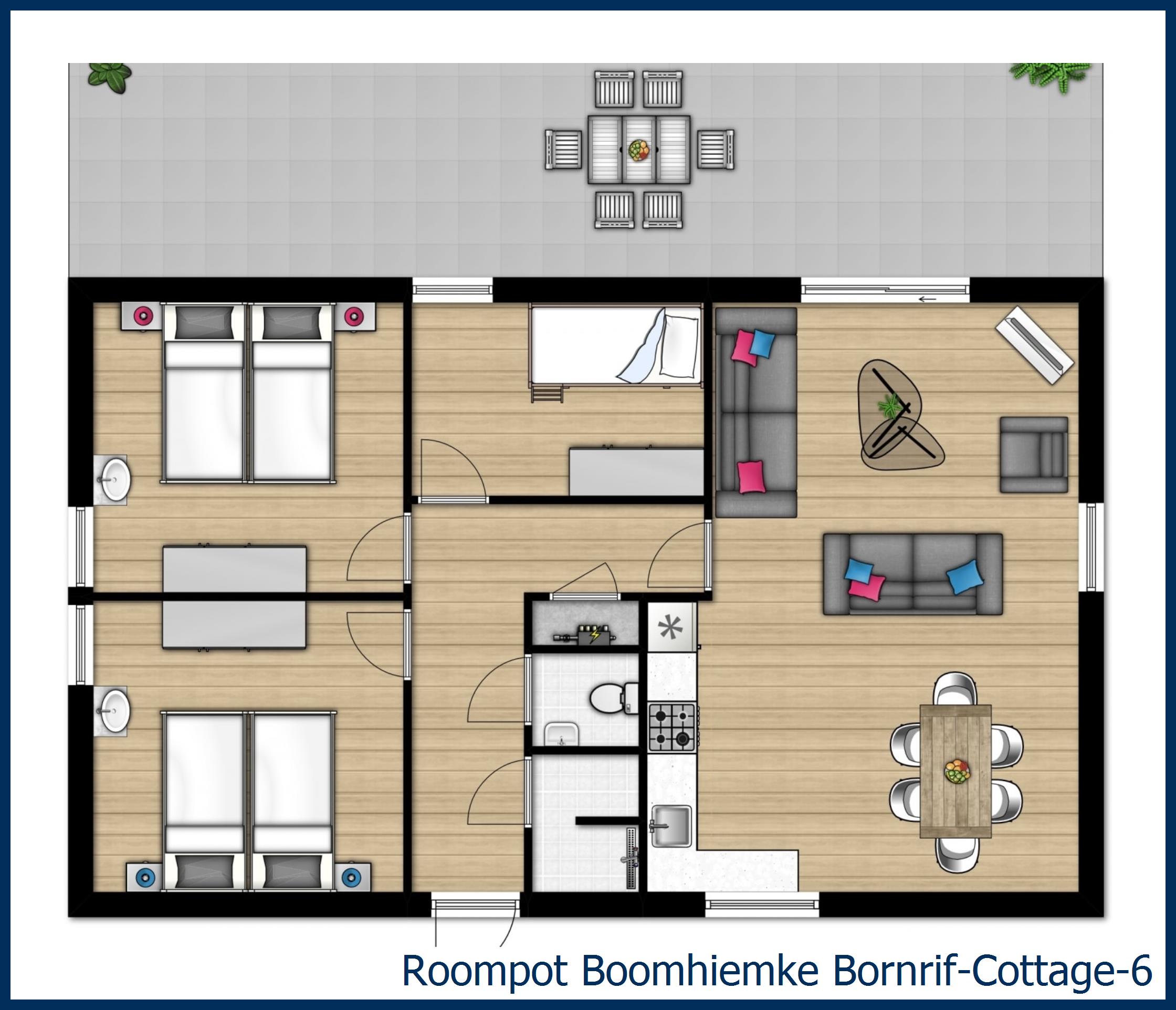 Bungalow Bornrif--6 at Boomhiemke