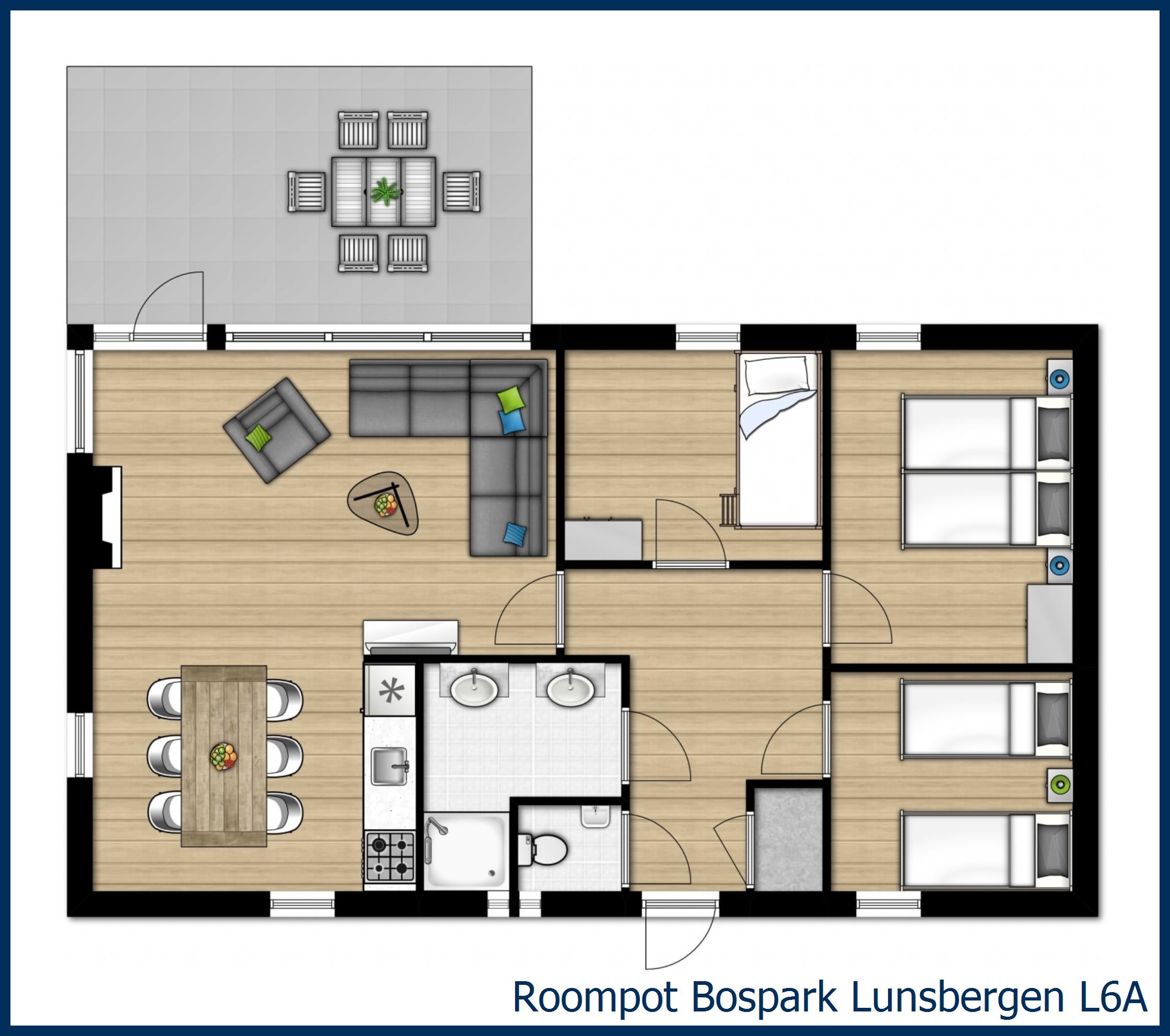 Bungalow L6A at Bospark Lunsbergen
