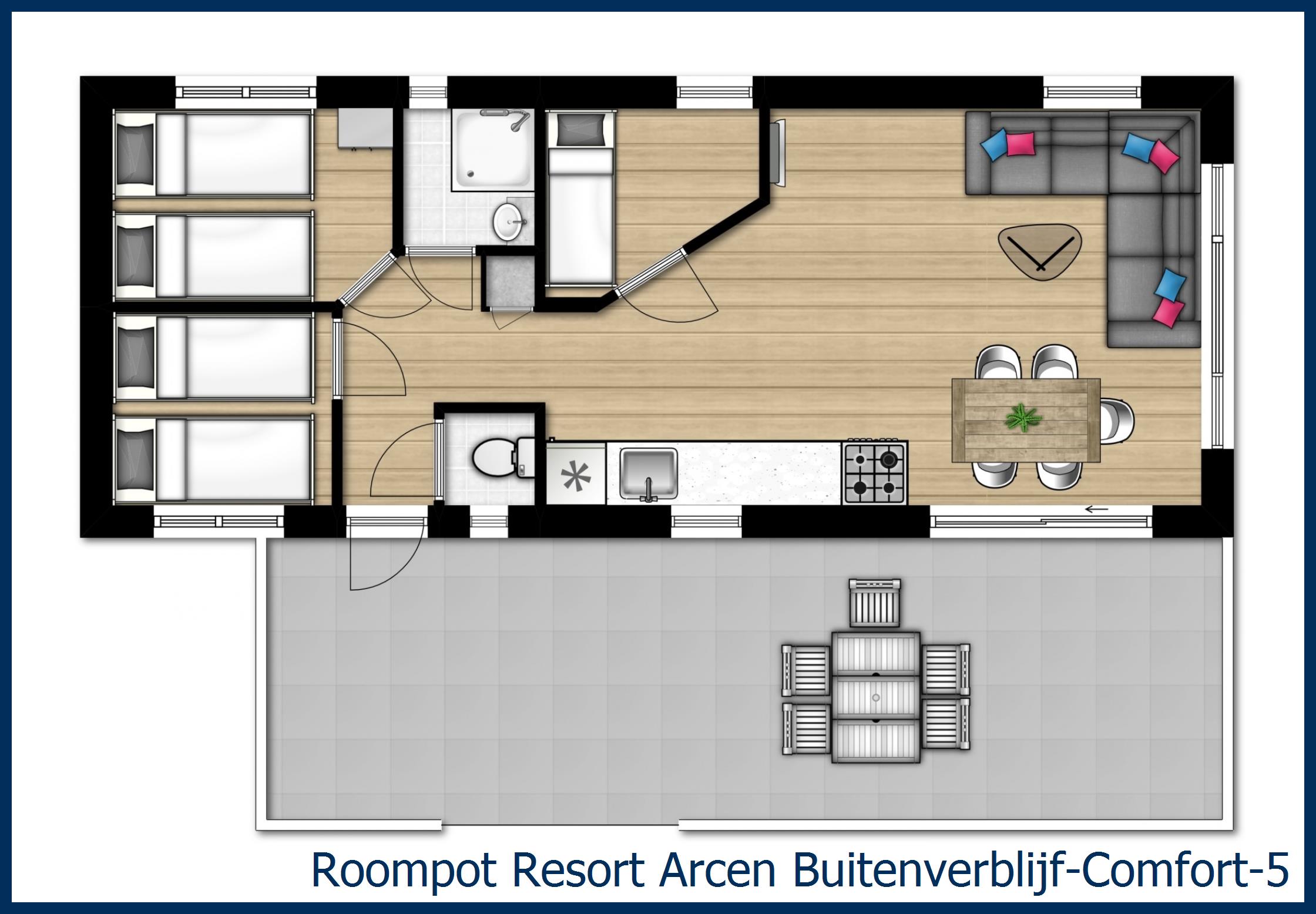 Chalet Buitenverblijf-Comfort-5 at Resort Arcen