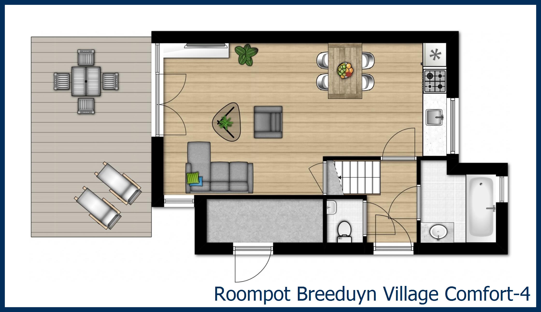 Bungalow Comfort-4 at Breeduyn Village