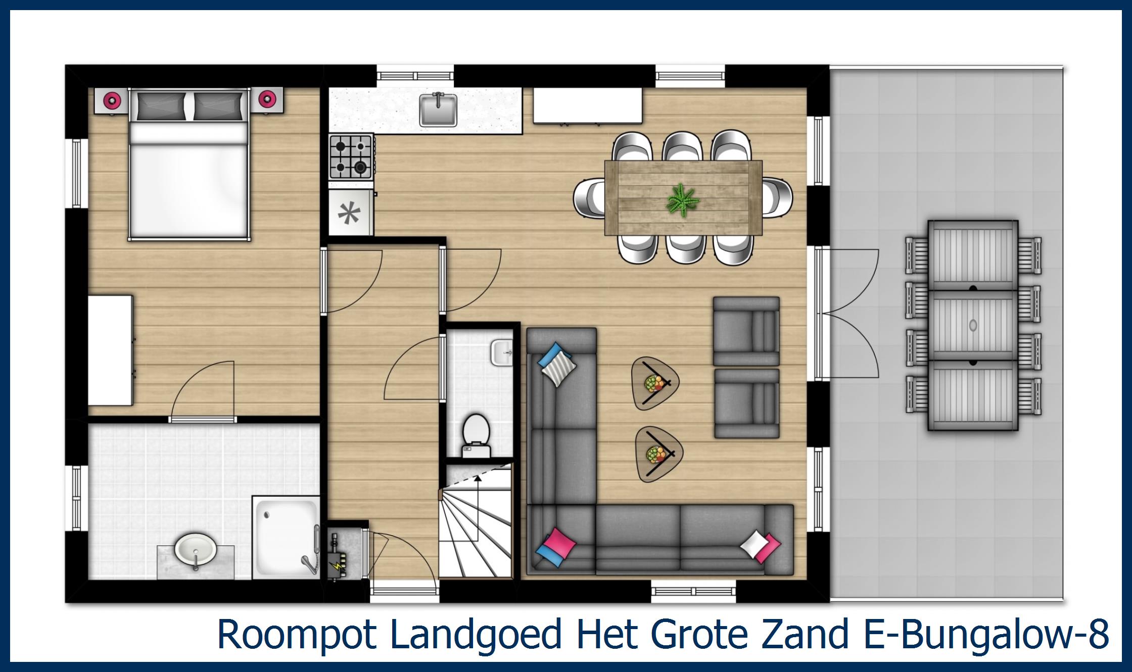 Bungalow E--8 at Het Grote Zand