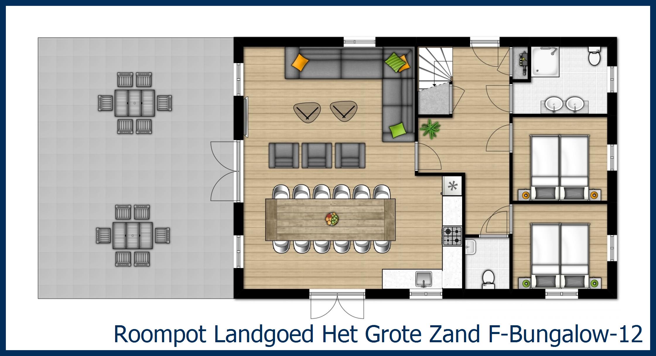 Bungalow F--12 at Het Grote Zand
