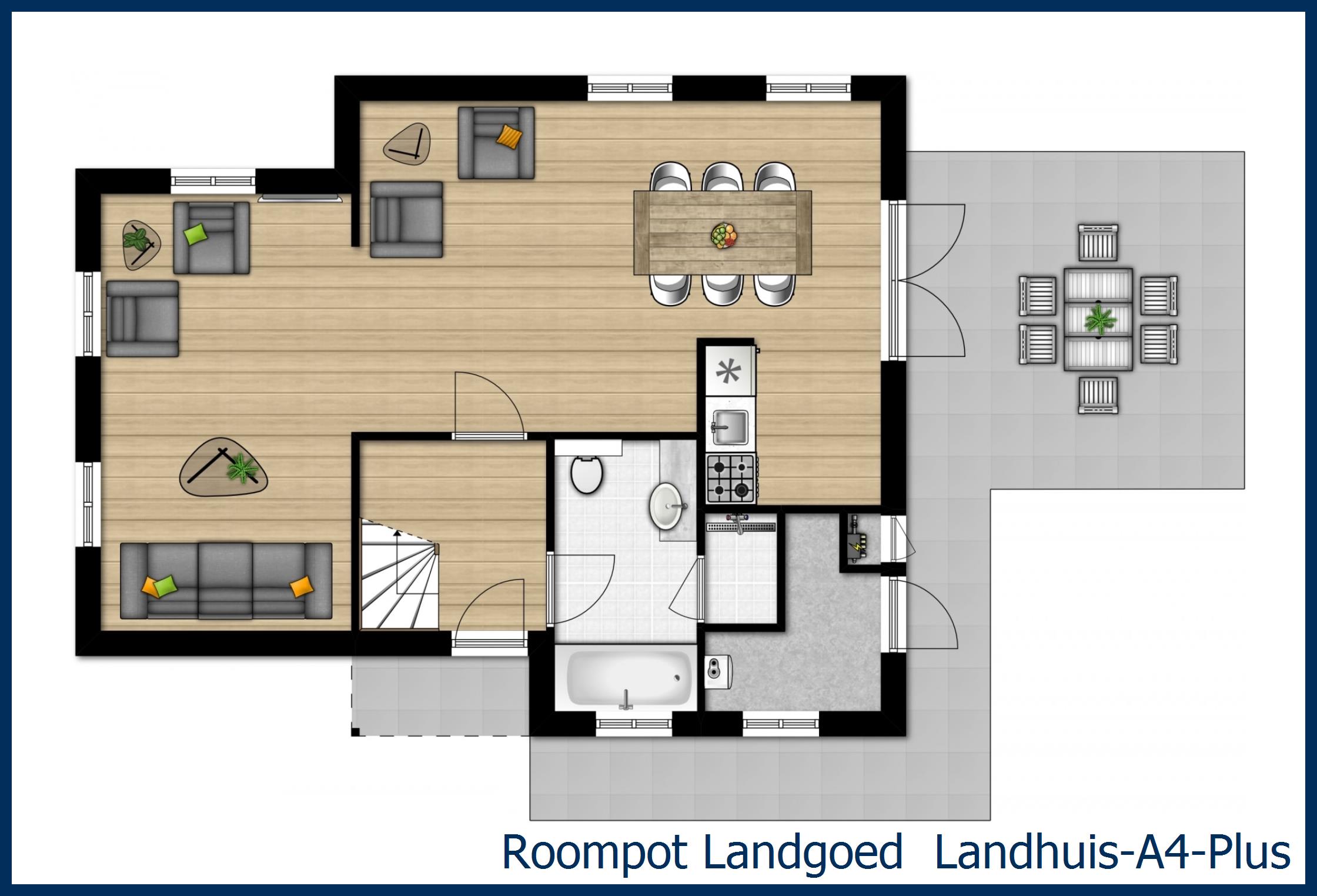 Bungalow Landhuis-A4-Plus at 't Wildryck