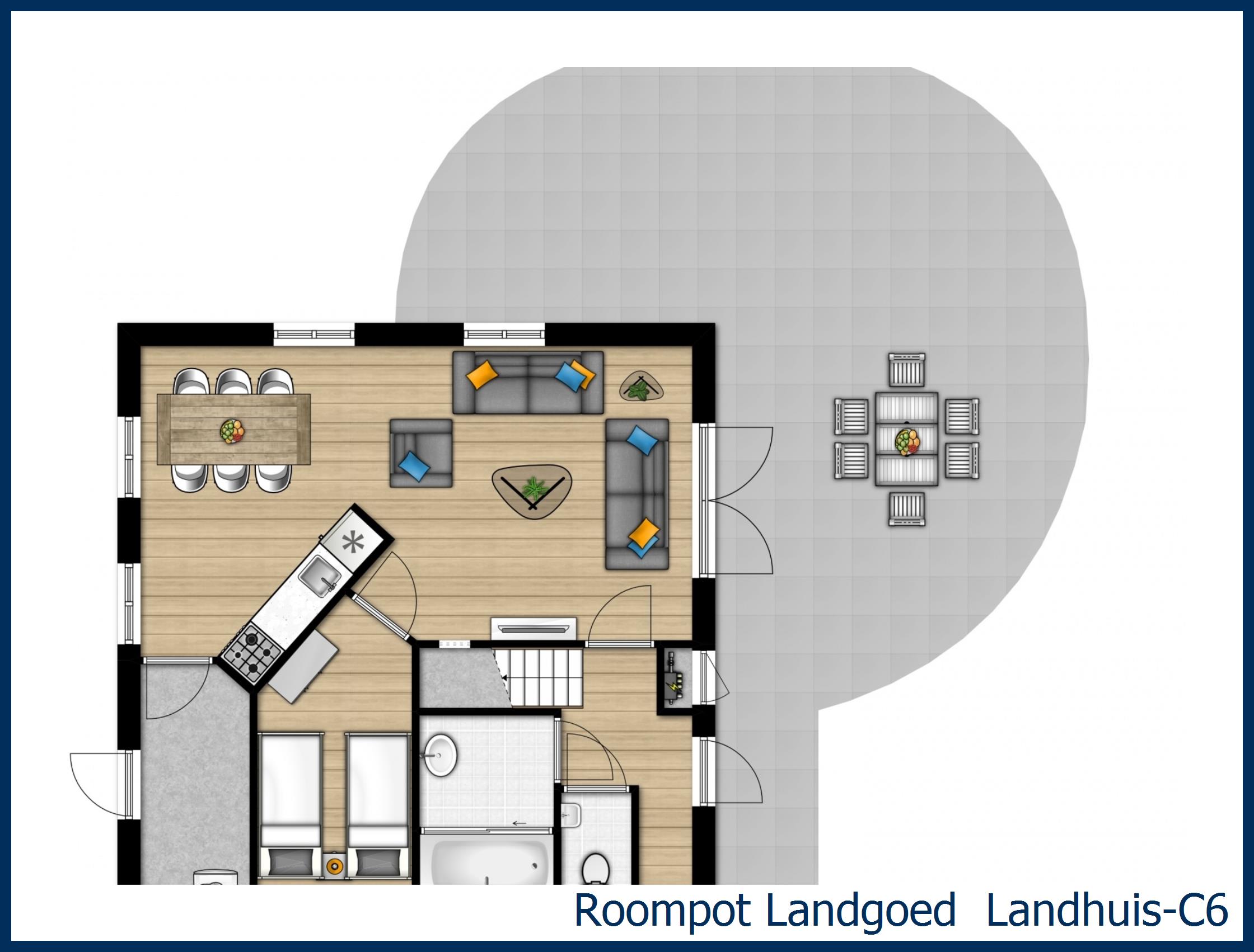 Bungalow Landhuis-C6 at 't Wildryck